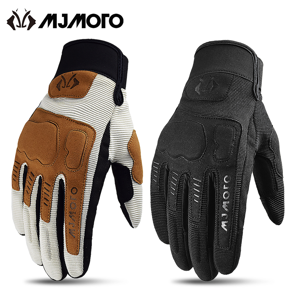 thumbnail video image 2 of MJMOTO Brown Adult Race Motorcycle Gloves Summer Breathable Motocross Gloves Motorbike Gloves Motorcyclist Equipment ATV MX UTV BMX Off-Road Bicycle Gloves, 2 of 9
