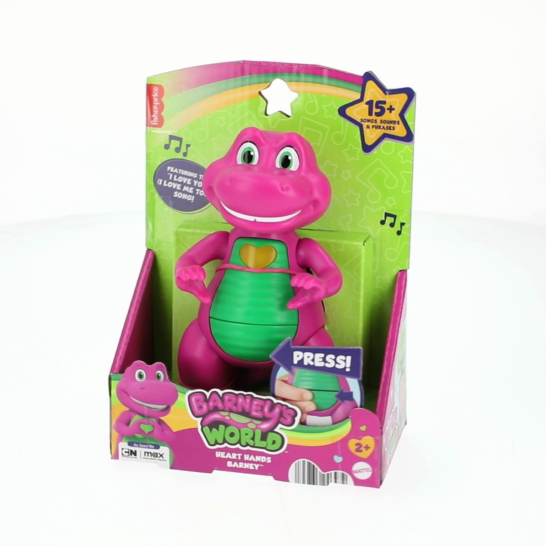 Fisher-Price Barney‚Äôs World Heart Hands Toy Figure with Music