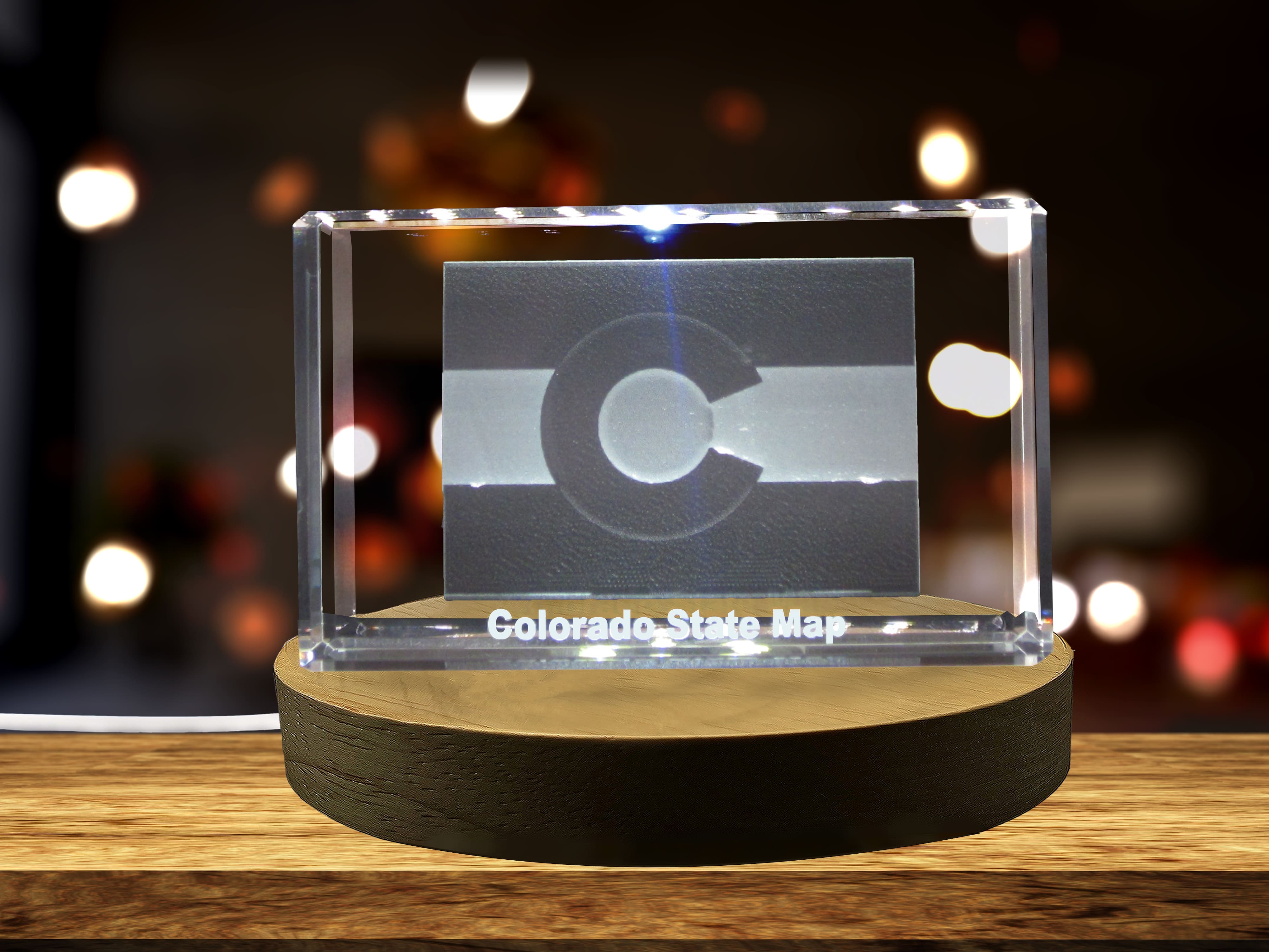 thumbnail video image 2 of Colorado 3D Engraved Crystal 3D Engraved Crystal Keepsake/Gift/Decor/Collectible/Souvenir, 2 of 8