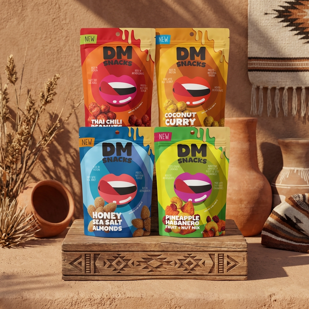 thumbnail video image 2 of DM Snacks Mixed Nuts Gift Basket Assorted Spicy Crunchy Trail Mix 4-Pack 2 lb Total, 2 of 8