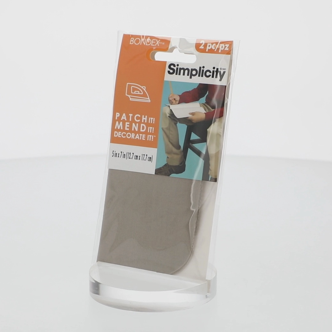 BONDEX 2 PEZZI TWILL BEIGE 5""x7"" FERRO SU PATCH DI - Foto 10