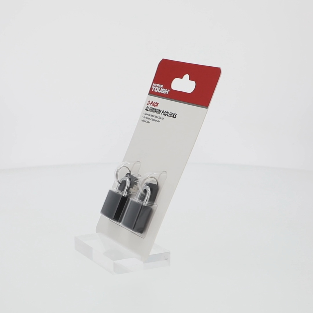 Hyper Tough 13/16 in. (20mm) Covered Aluminum Keyed Padlocks with