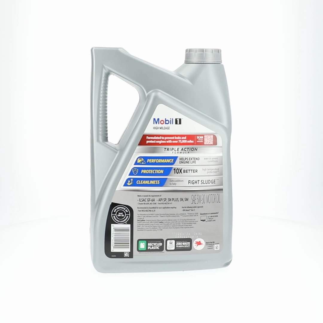 MobilOIL　5W-30(4L)　5W-30(1L) 4 pack) Mobil 1 High Mileage Full Synthetic Motor Oil 5W-30, 5