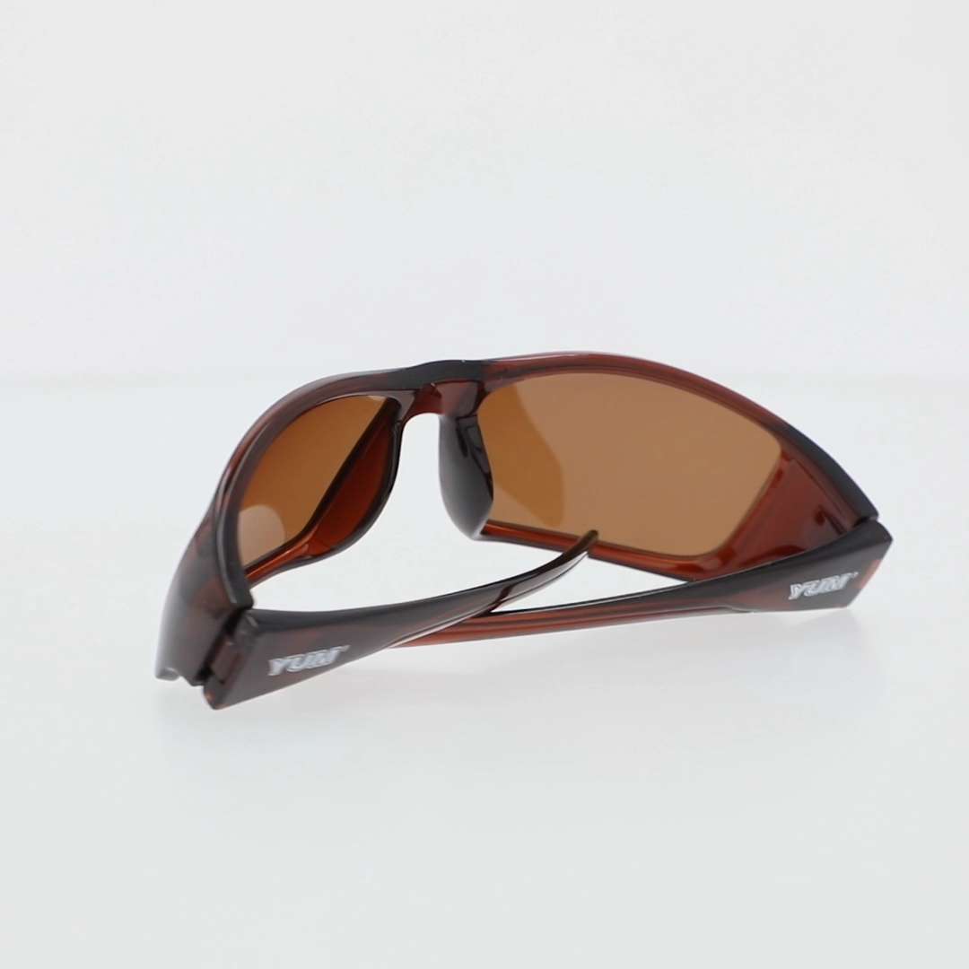 Occhiali Da Sole Pesca Polarizzati YUM Pradco - Montatura Rosso Scuro - Unisex