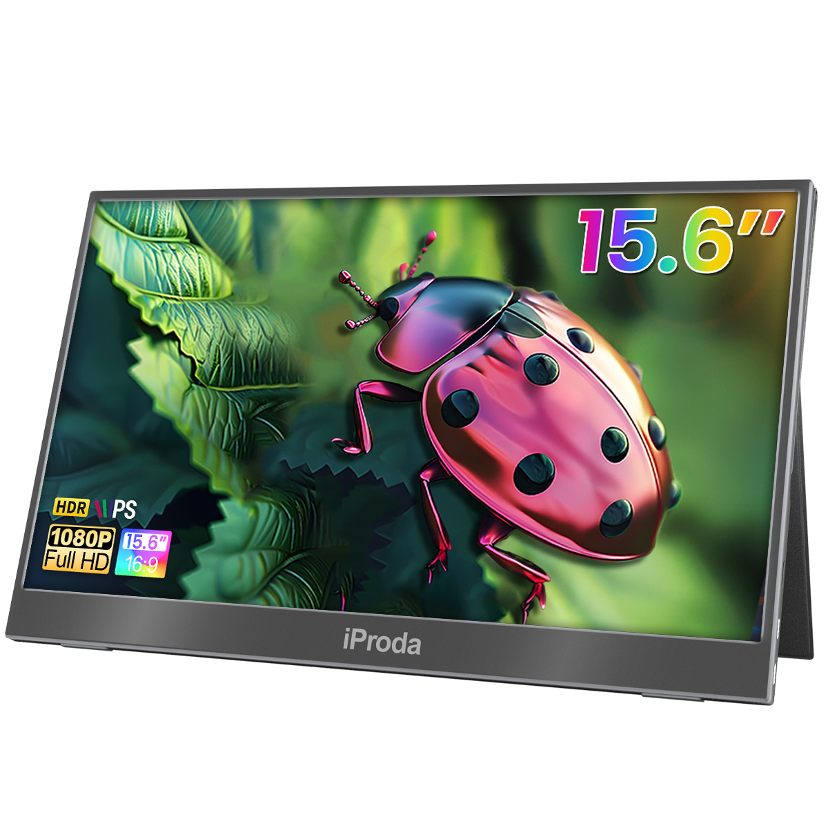 thumbnail video image 2 of 15.6 Inch Portable Monitor 60Hz HD IPS Portable Monitor for Laptop and PS5/4 Mac PC Second Screen, 2 of 6