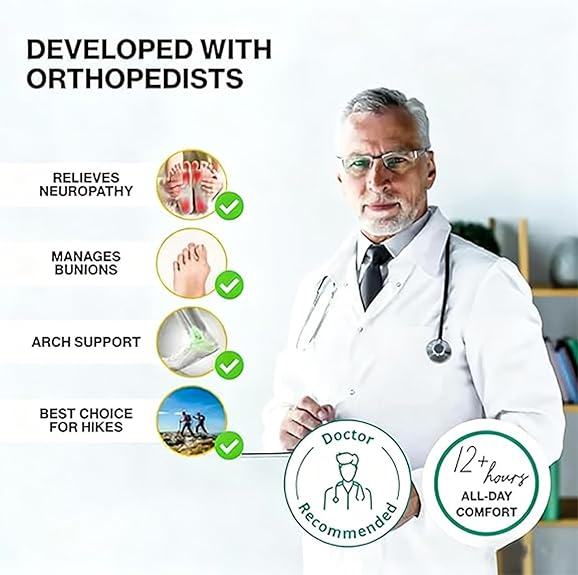 thumbnail video image 2 of Mens Orthopedic Support Anti-Puncture Work Boots Waterproof Anti-Sprain Hiking Boots Slip on Hiking Sneakers for Outdoor, 2 of 8