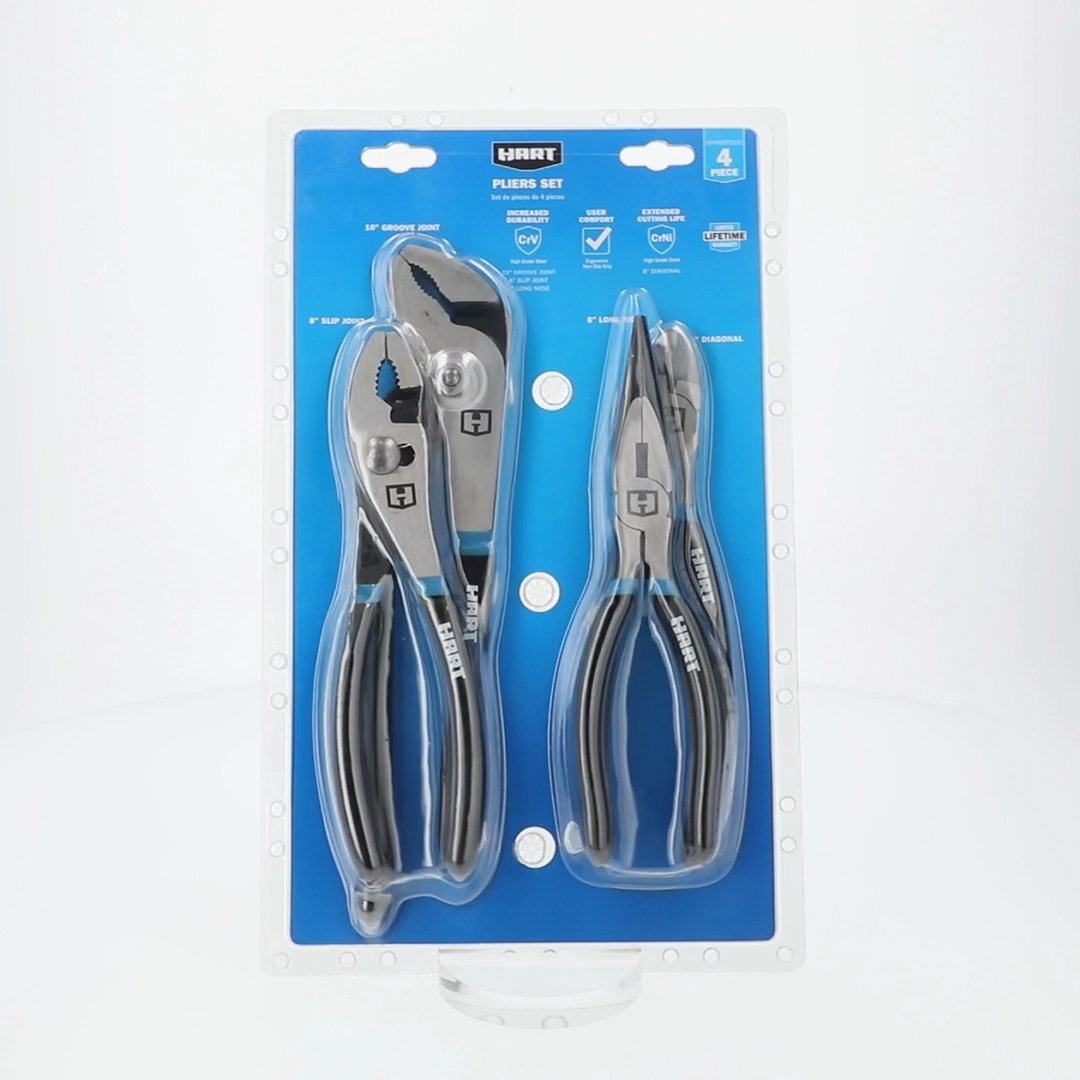 HART 4-Piece Pliers Set - Walmart.com
