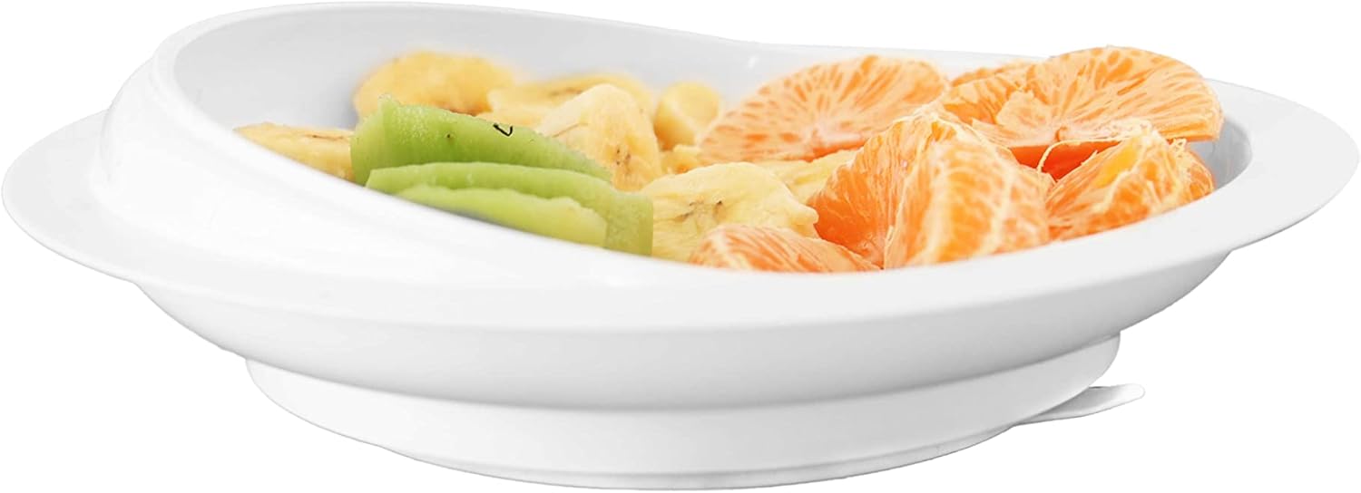 thumbnail video image 2 of KMINA - Suction Plate for Adults (x2 Units), Plate for Elderly, Scoop Plate for Disabled Adults, Scoop Bowl with Suction Cup Base, Plate with Raised Edge, 2 of 7