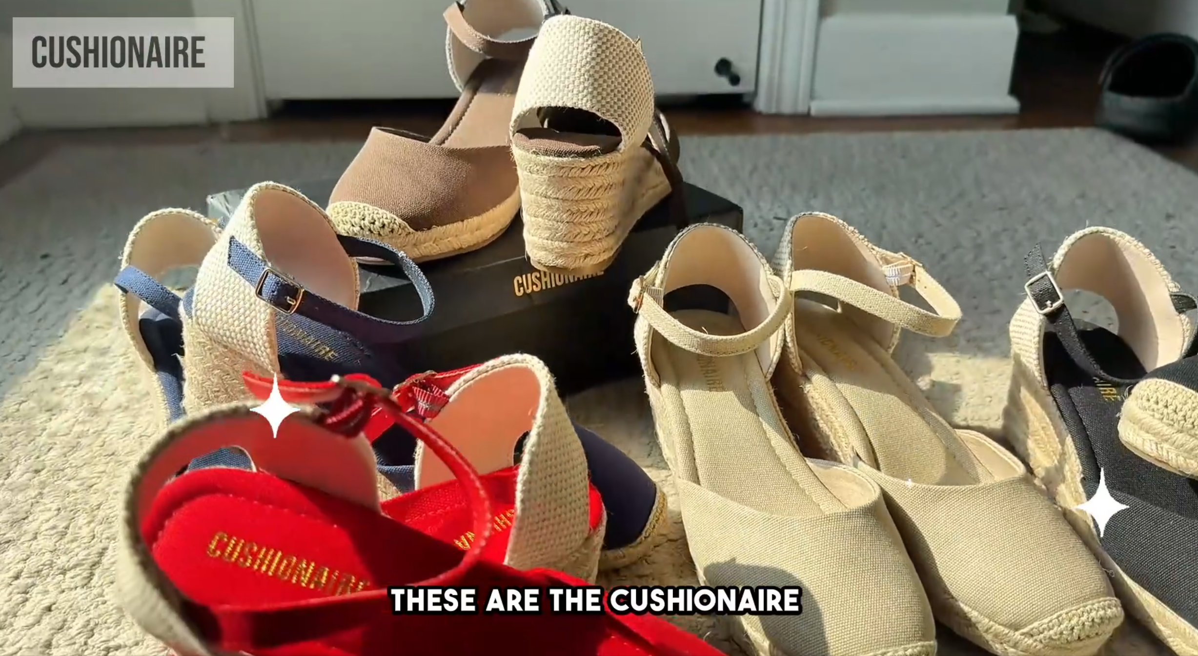 thumbnail video image 2 of Cushionaire Elche Closed Toe Wedge Sandals for Women, Platform Espadrilles Heels With Adjustable Buckle, 2 of 21