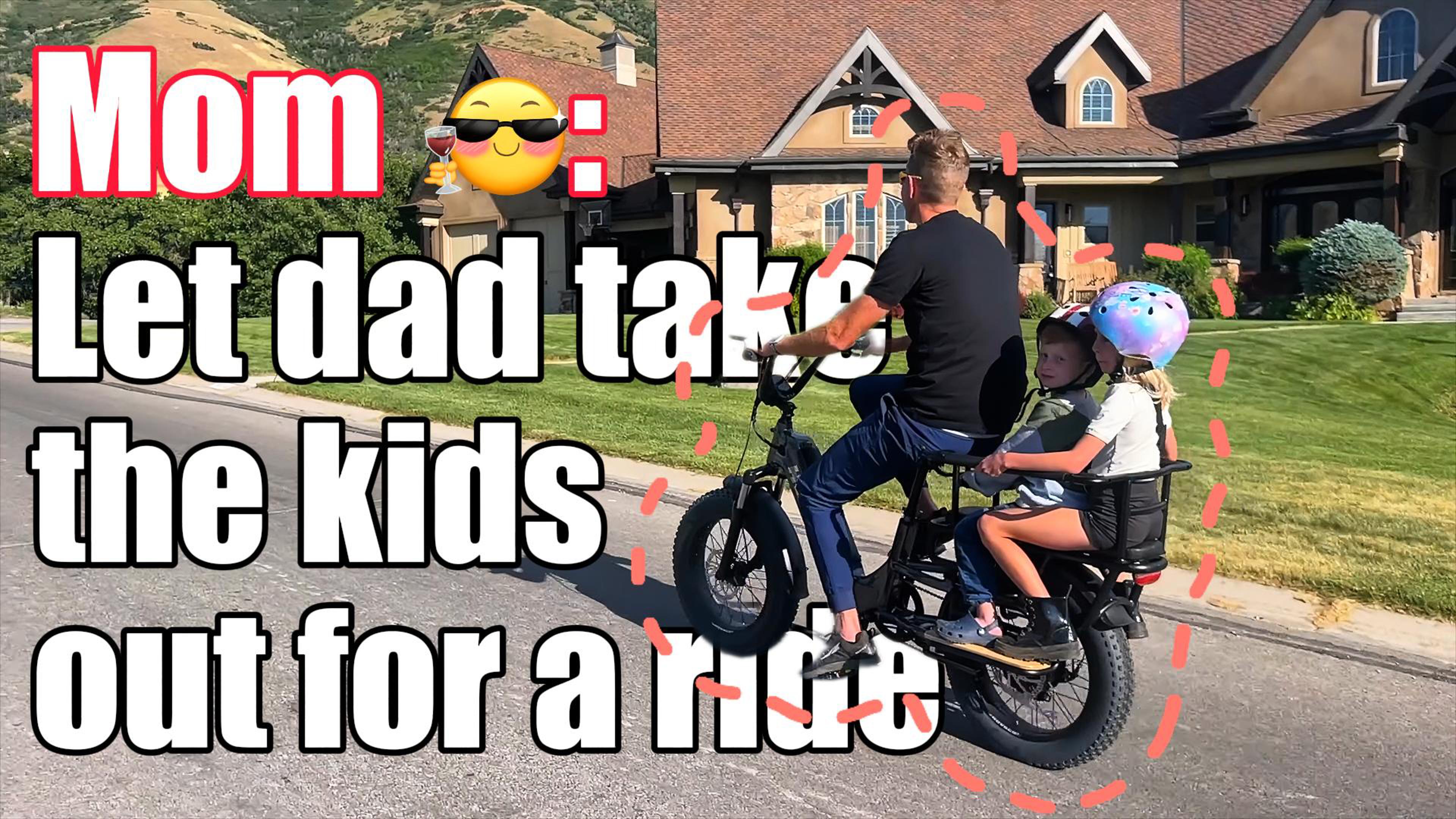 thumbnail video image 2 of HOVSCO HovCart Peak 1300W Electric Bicycle, 28mph E Cargo Bike, 20" x 3" E Mountain Bike for Adults, 48V/15AH UL2849, 2 of 13