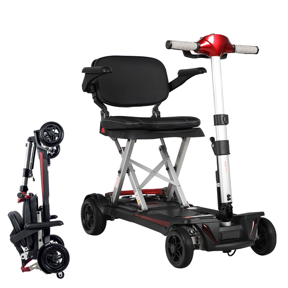 thumbnail video image 2 of Powered Lightweight Mobility Scooter, 2 of 10