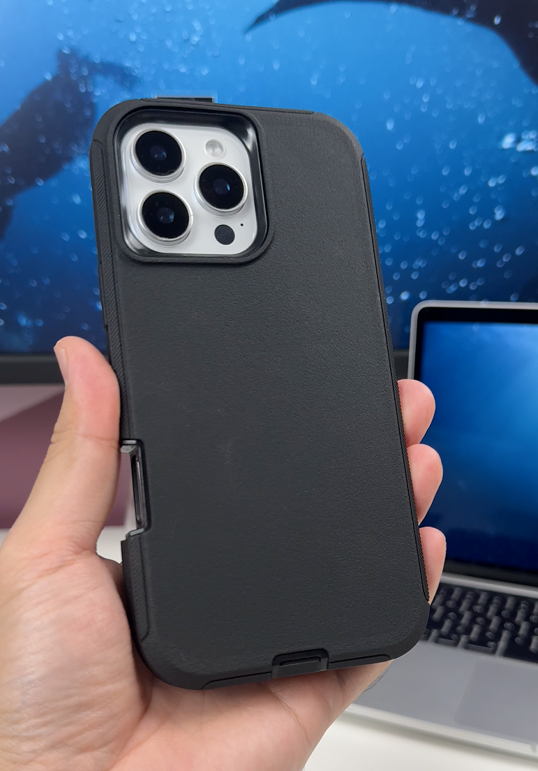 thumbnail video image 2 of Heavy Duty 3-in-1 Rugged Full Cover Shockproof Case for Apple iPhone 16 Pro – Clear, 2 of 10