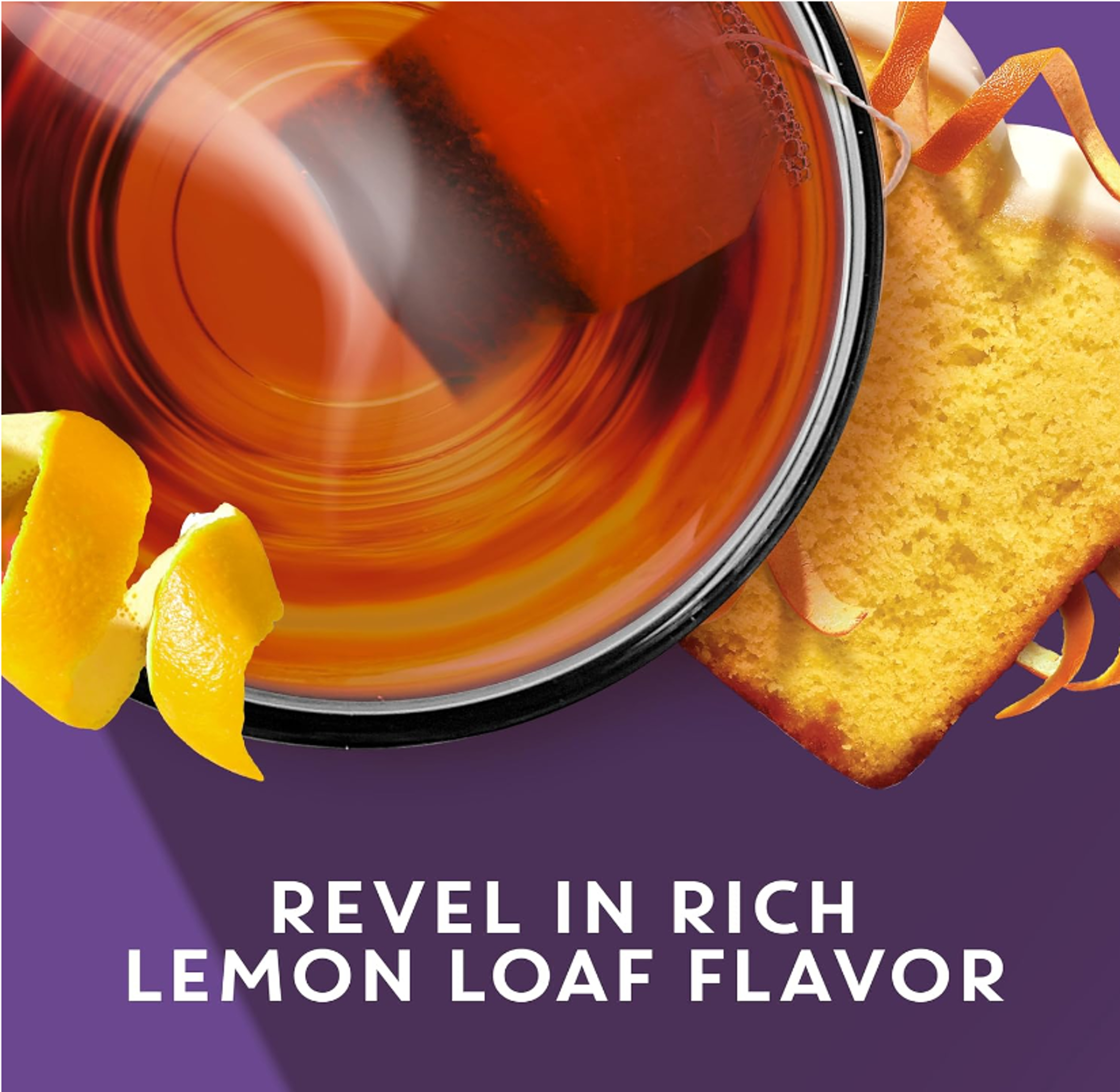 TAZO Dessert Delights Glazed Lemon Loaf Herbal Tea Bags, Caffeine