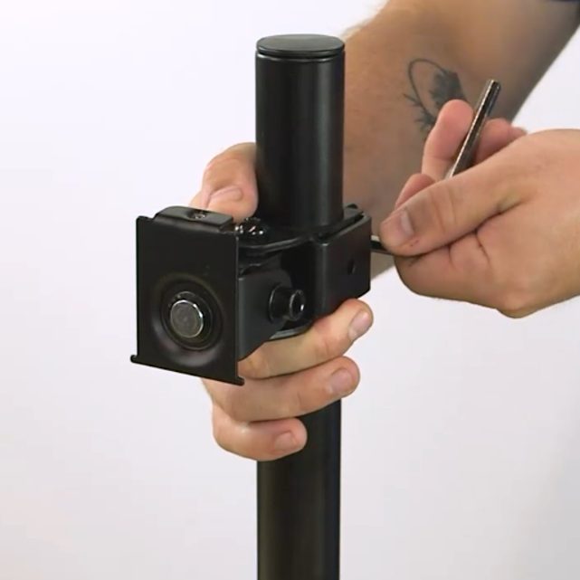 thumbnail video image 2 of VIVO White Single LCD Monitor Adjustable Desk Stand, Fits 1 Screen, 2 of 6