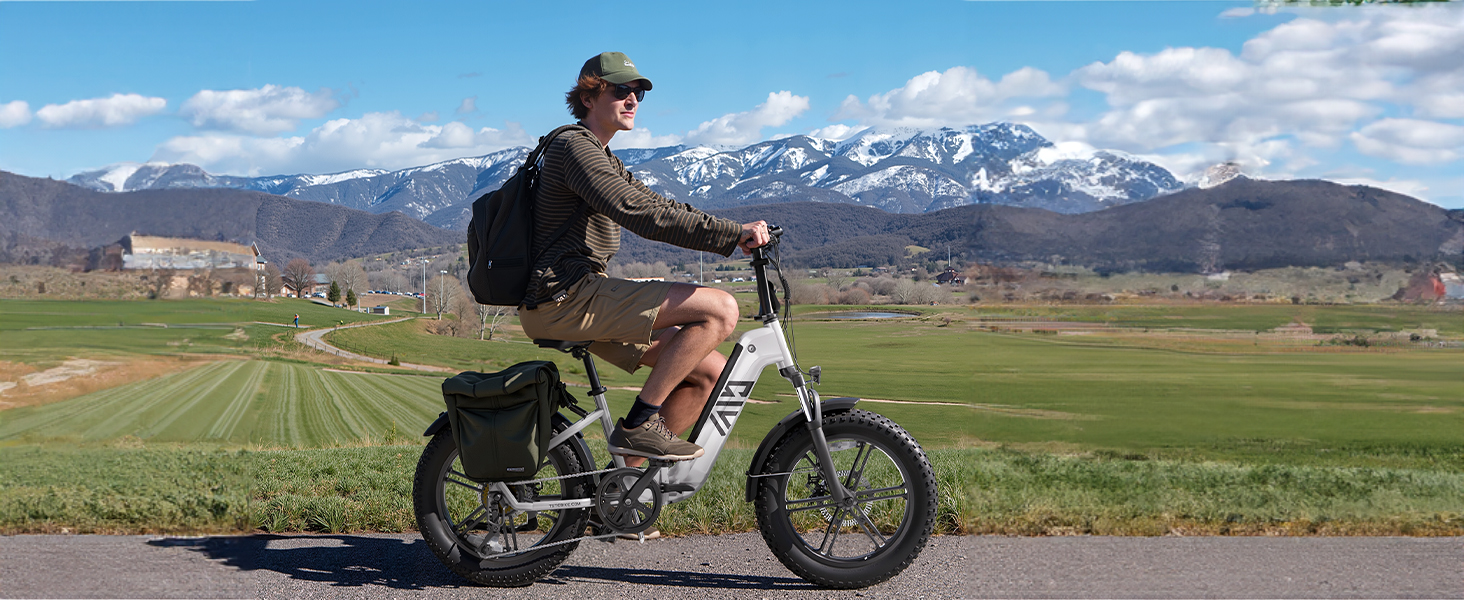 thumbnail video image 2 of TST Electric Bike for Adult,750W Motor 48V/15AH,Tested to UL2849 Standard by SGS, 20"x4" Fat Tire Mountain E-bike, Hydraulic Disc Brakes, APP Control, 2 of 8
