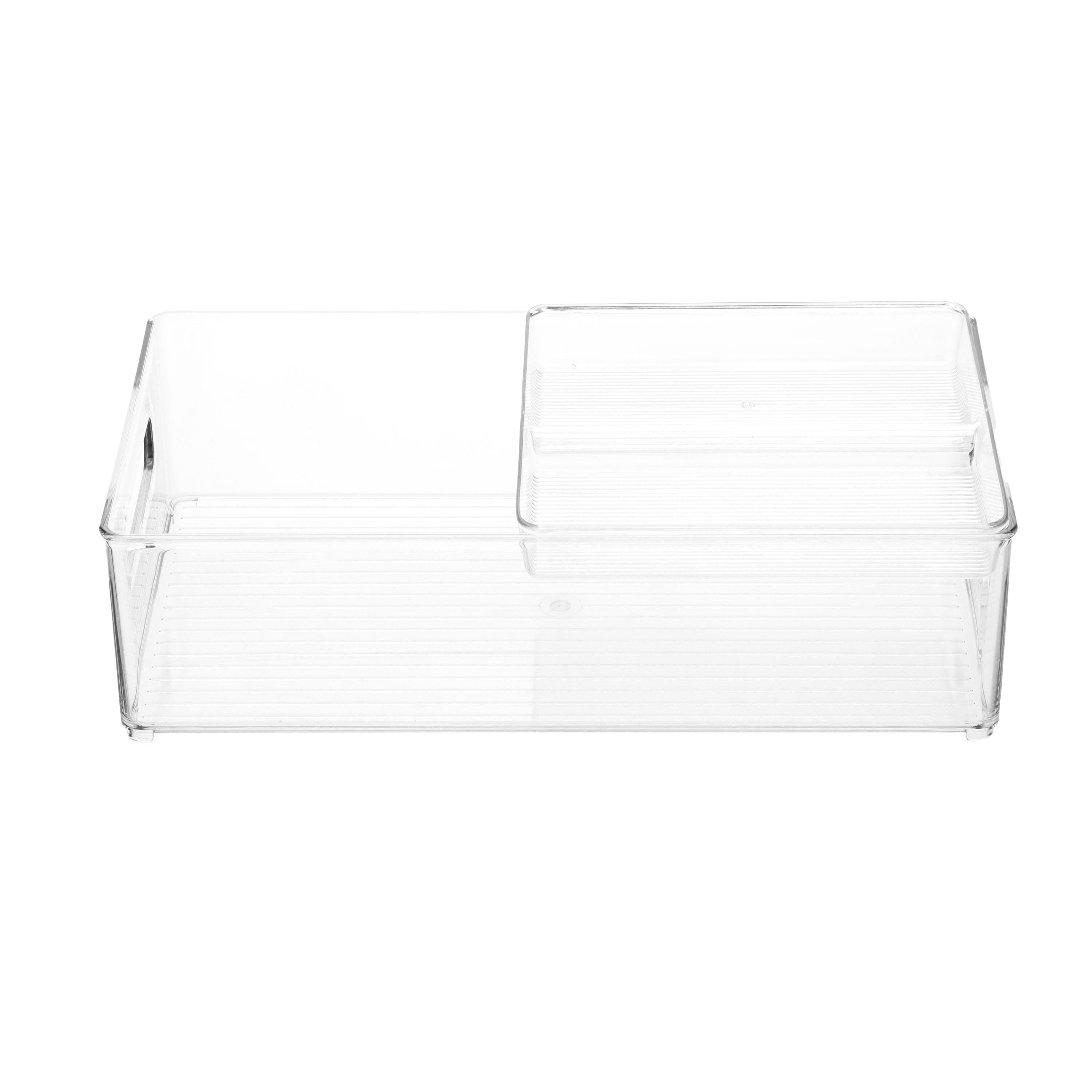 iDesign Clear Fridge Binz Organizer 5 x 5 x 14 2-Piece Set 73430M2