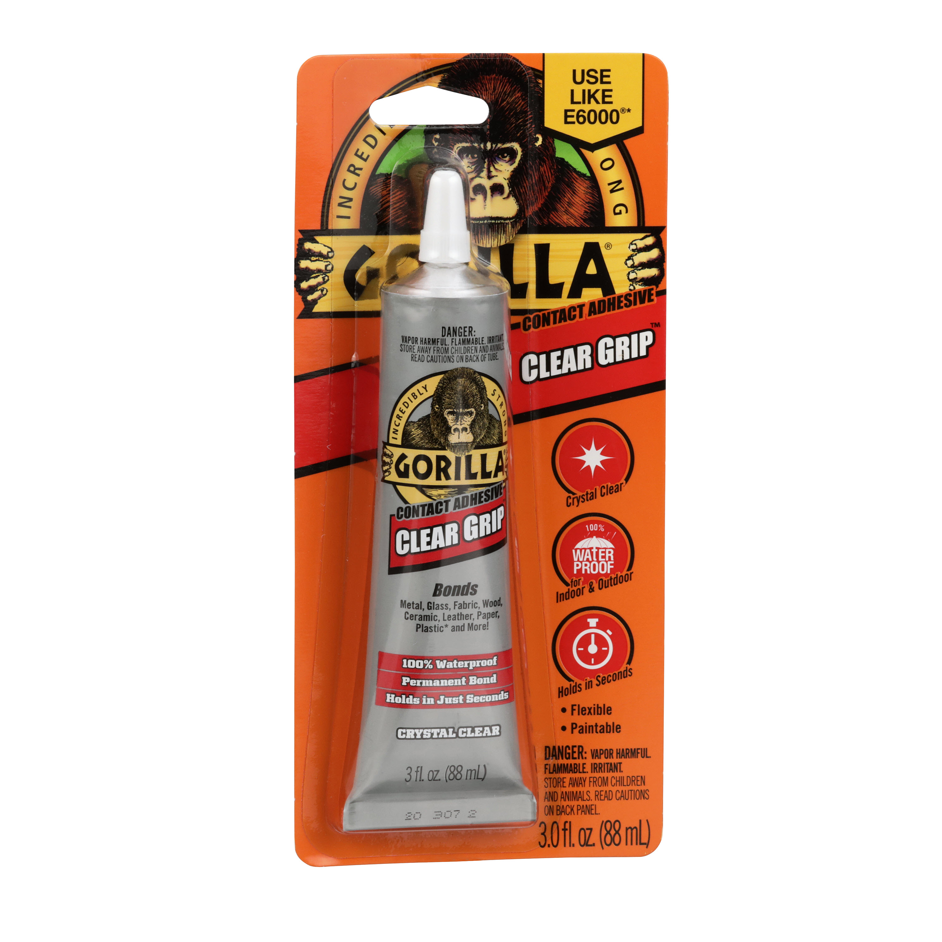 Gorilla Clear Grip is a 100% waterproof, permanent crafting adhesive that  works great on fabric applications! Happy crafting! #gorillaglue…