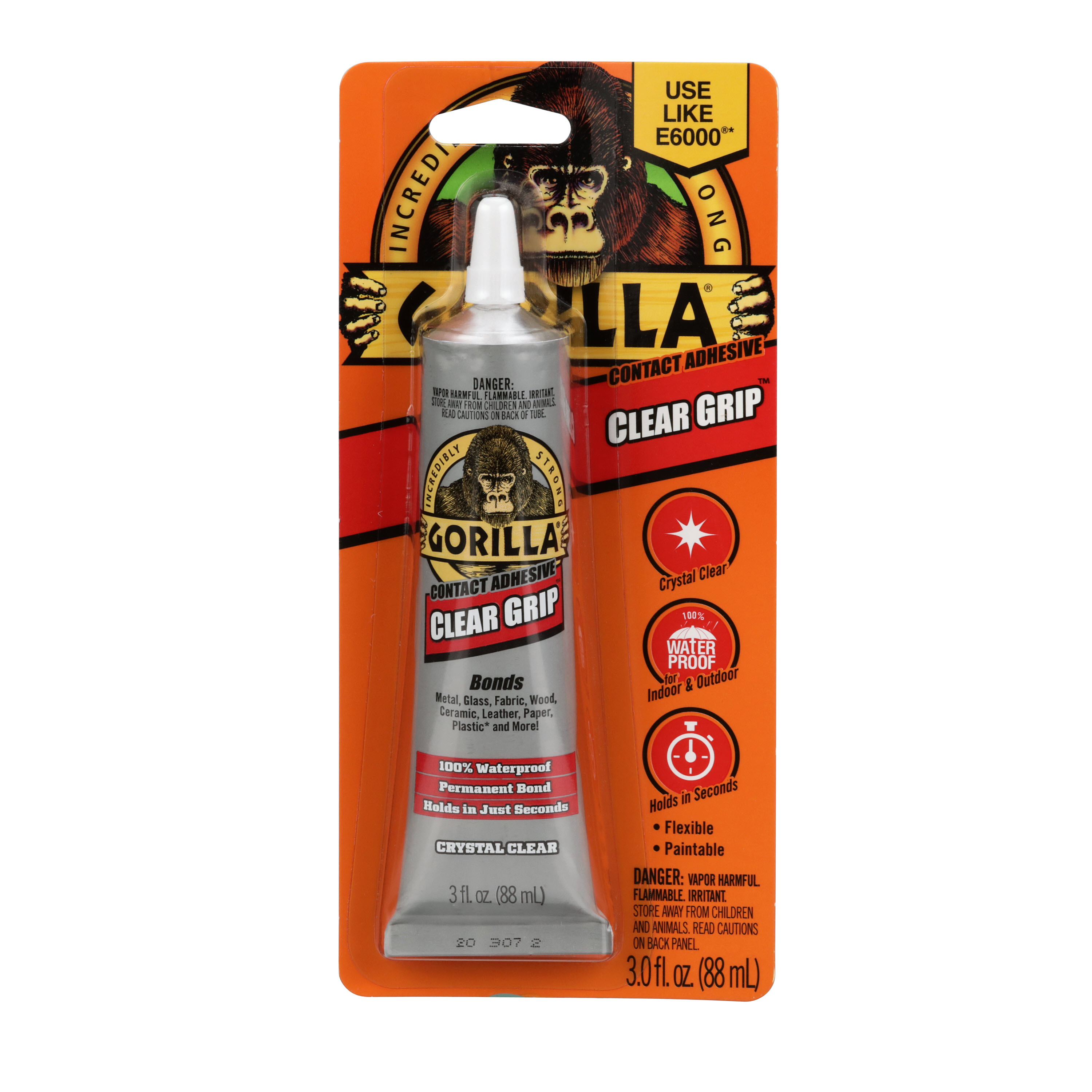 The Gorilla Glue Company - Gorilla Clear Grip is a flexible, fast holding,  crystal clear contact adhesive that creates a strong, permanent bond.  #gorillaglue #cleargrip #diy #repair #craftoftheday