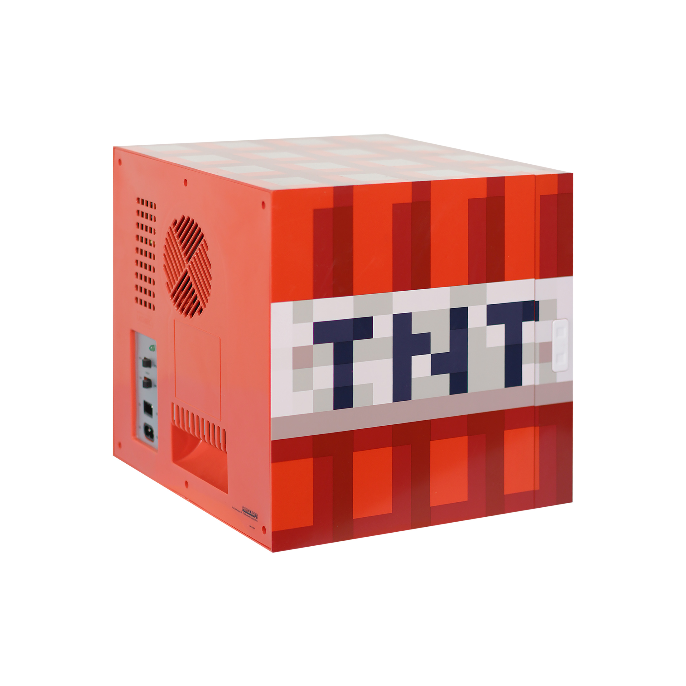 Minecraft Red TNT x9 Can Mini Fridge 6.7L x1 Door Ambient LED