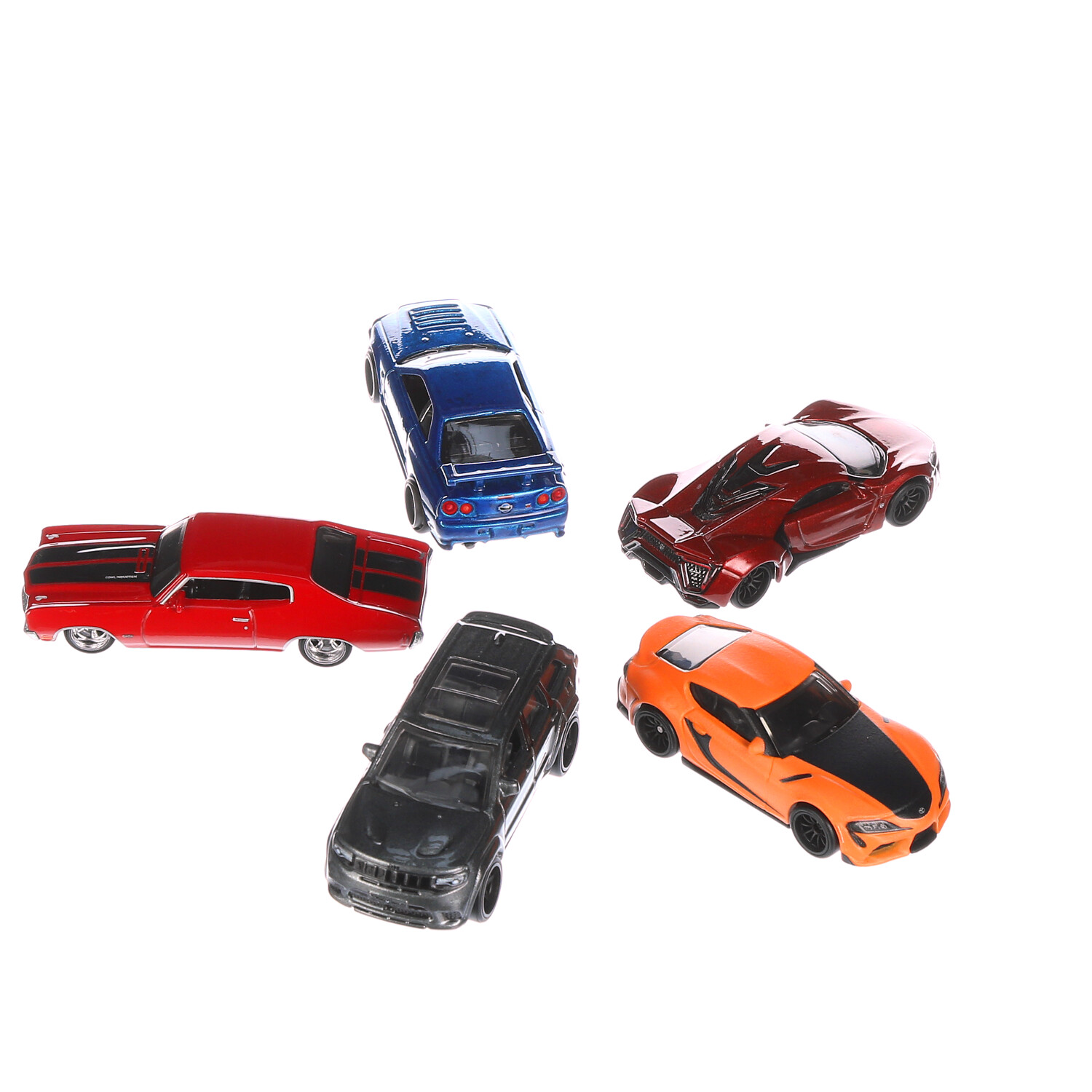 Hot Wheels Cars, 5 Fast & Furious 1:64 Scale Vehicles, Toy Race & Drift Car  Replicas from the Fast Movies, Exclusive Deco, for Kids & Collectors