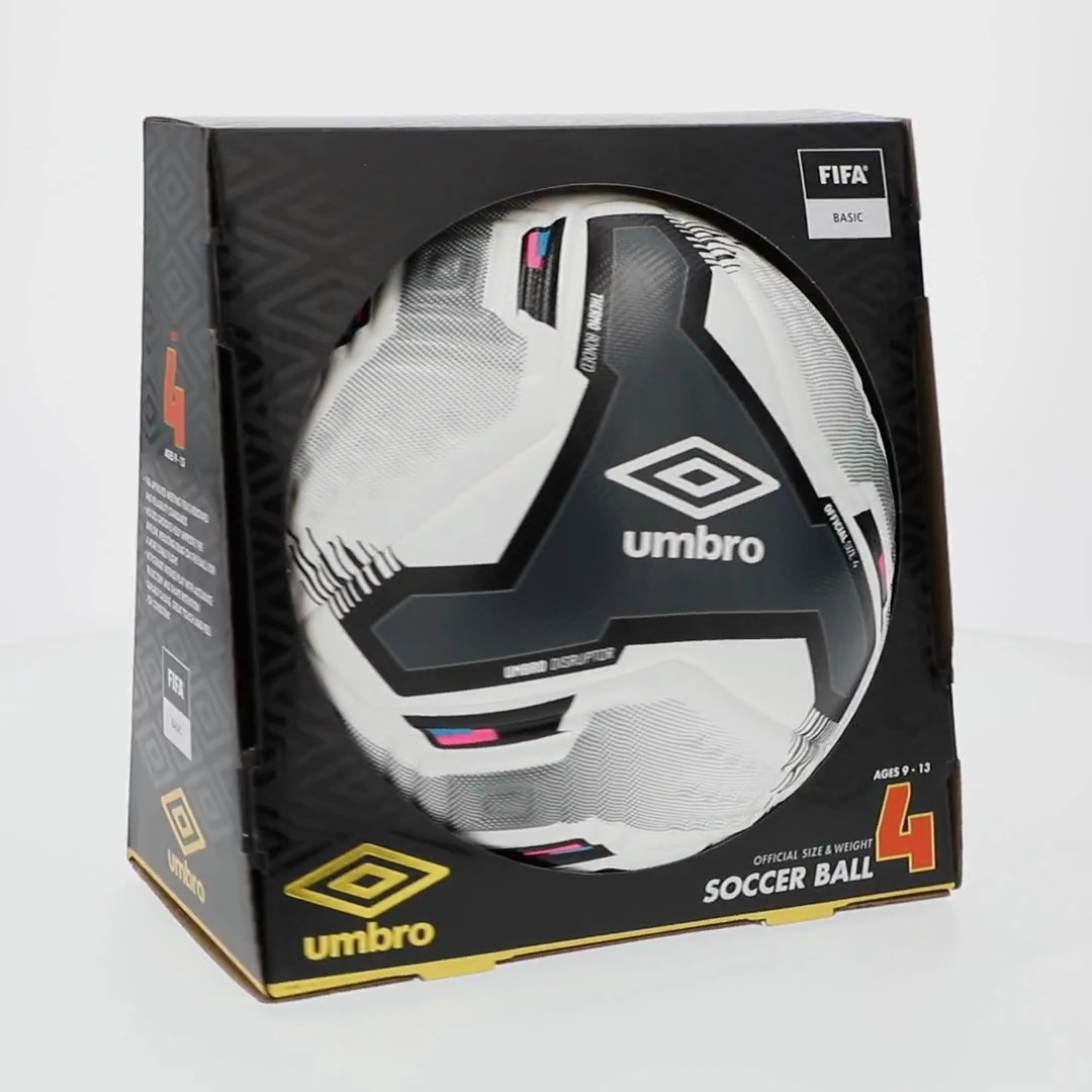 Umbro Disruptor Size 4 Soccer Ball for Ages 8-12 Years Old, FIFA