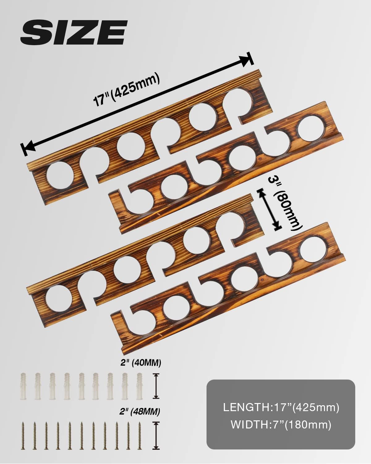 thumbnail video image 2 of Ghosthorn Wall or Ceiling Mounted Fishing Rod Racks, Holds Up to 12 Rods, Fishing Pole Storage for Garage, 2 of 9
