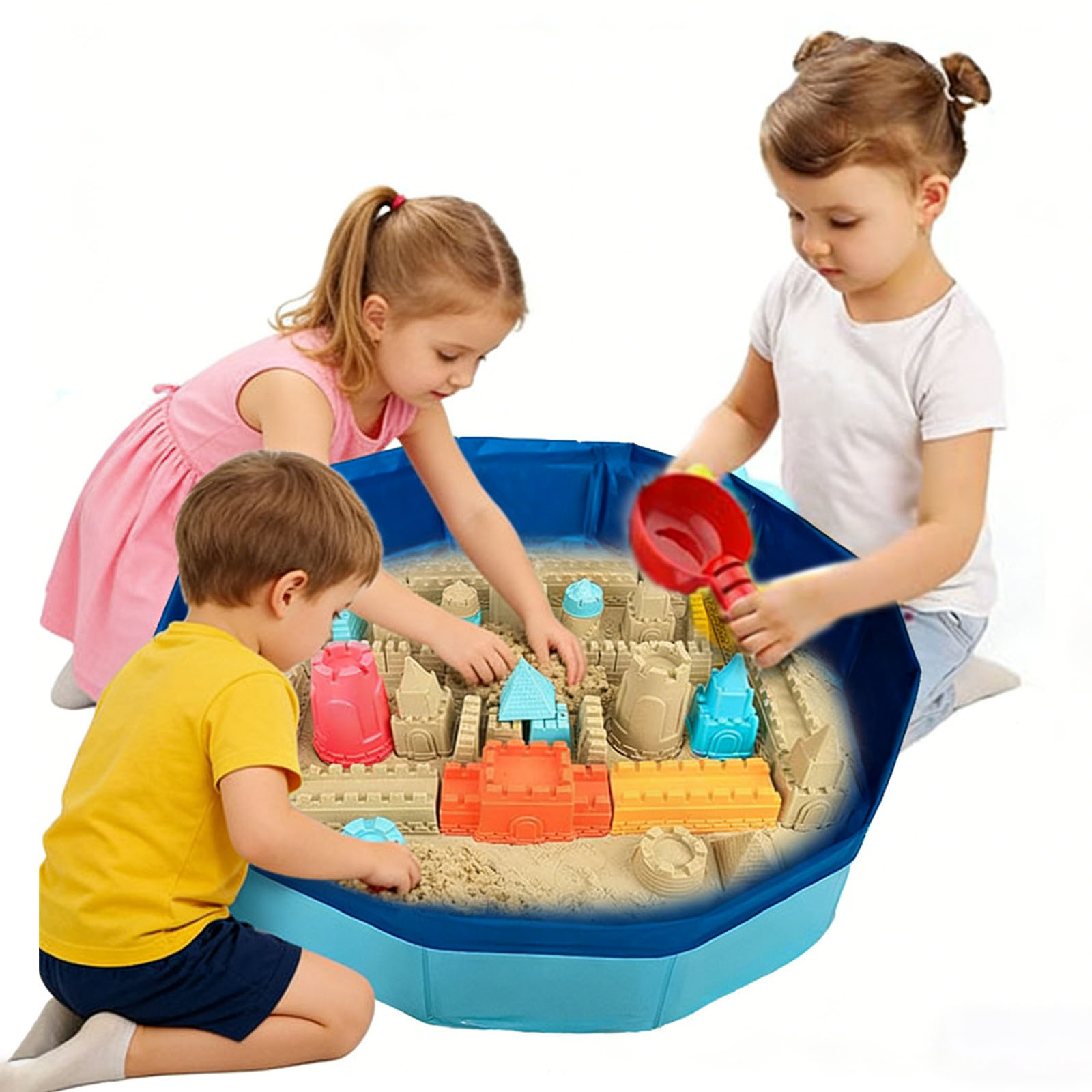 thumbnail video image 2 of SXDY Beach Toys Boys Girl Kids Sandbox Toys, Children Summer Outdoor Sand Toys Sand Table Sensory Toys, 2 of 14