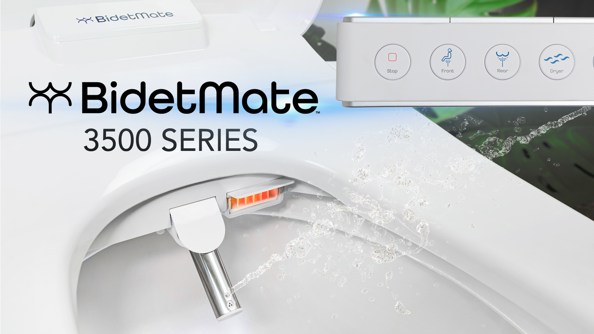 thumbnail video image 2 of BidetMate 3500 Series Smart Toilet Seat with Heated Bidet, Dryer & Remote, 2 of 11