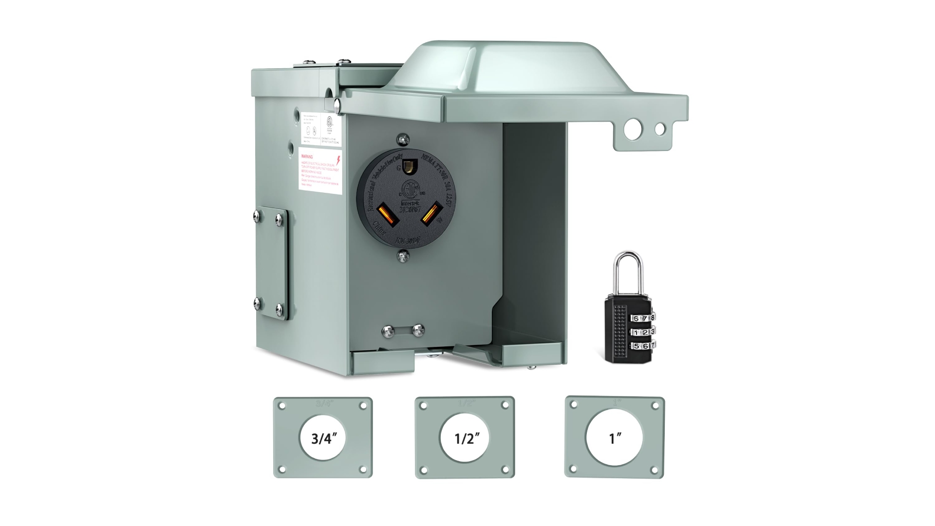 Nilight, RV Power Outlet Box, 30 Amp NEMA TT-30R Waterproof ETL Listed ...