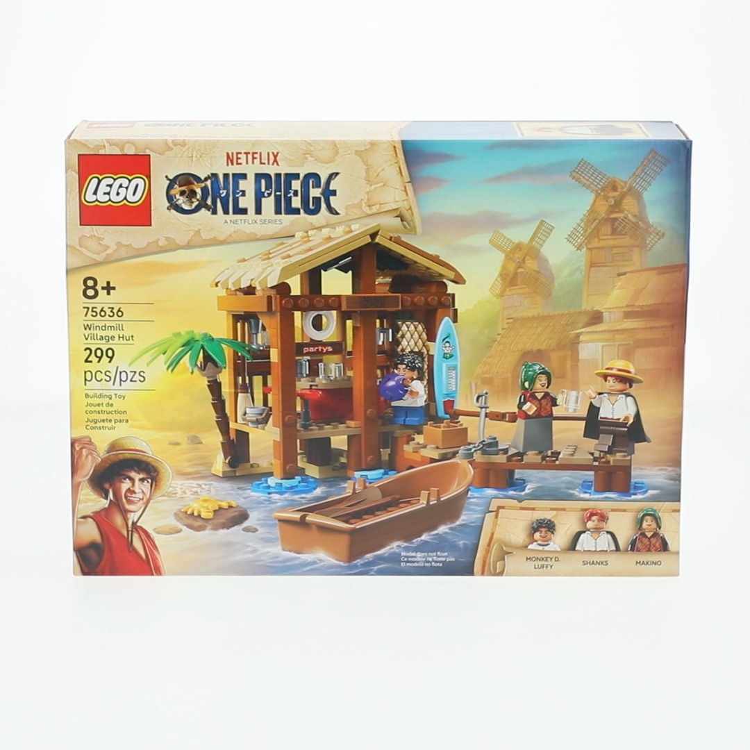 LEGO ONE PIECE Windmill Village Hut Building Set, 299 Pieces, Ages