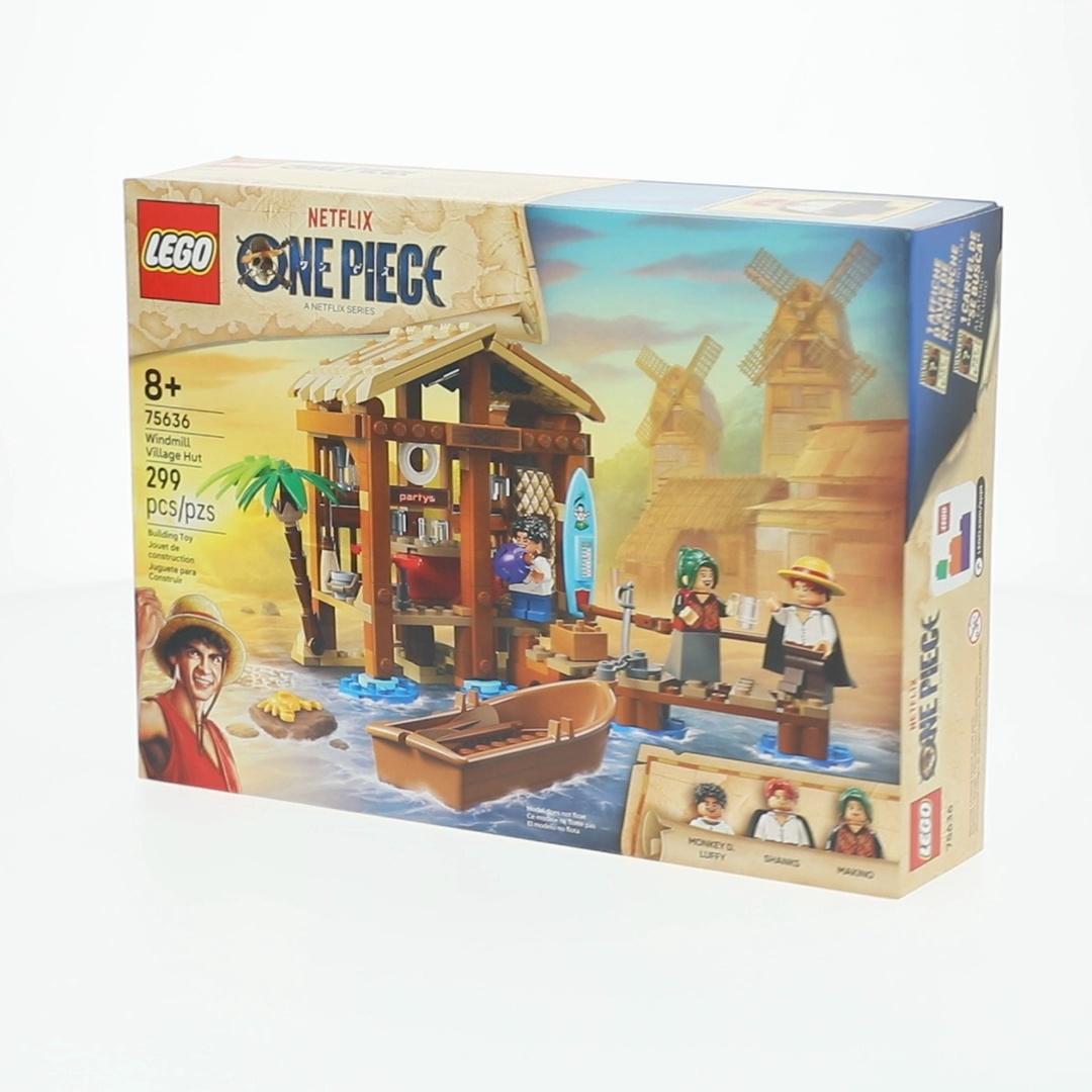 LEGO ONE PIECE Windmill Village Hut Building Set, 299 Pieces, Ages