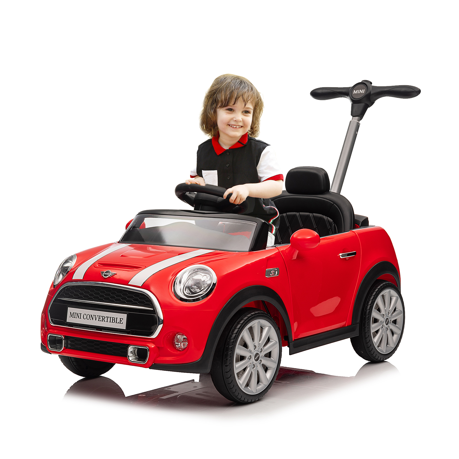thumbnail video image 2 of Kids Push Car , BMW Mini Licensed Toddler Push Car Toy, 2 of 7