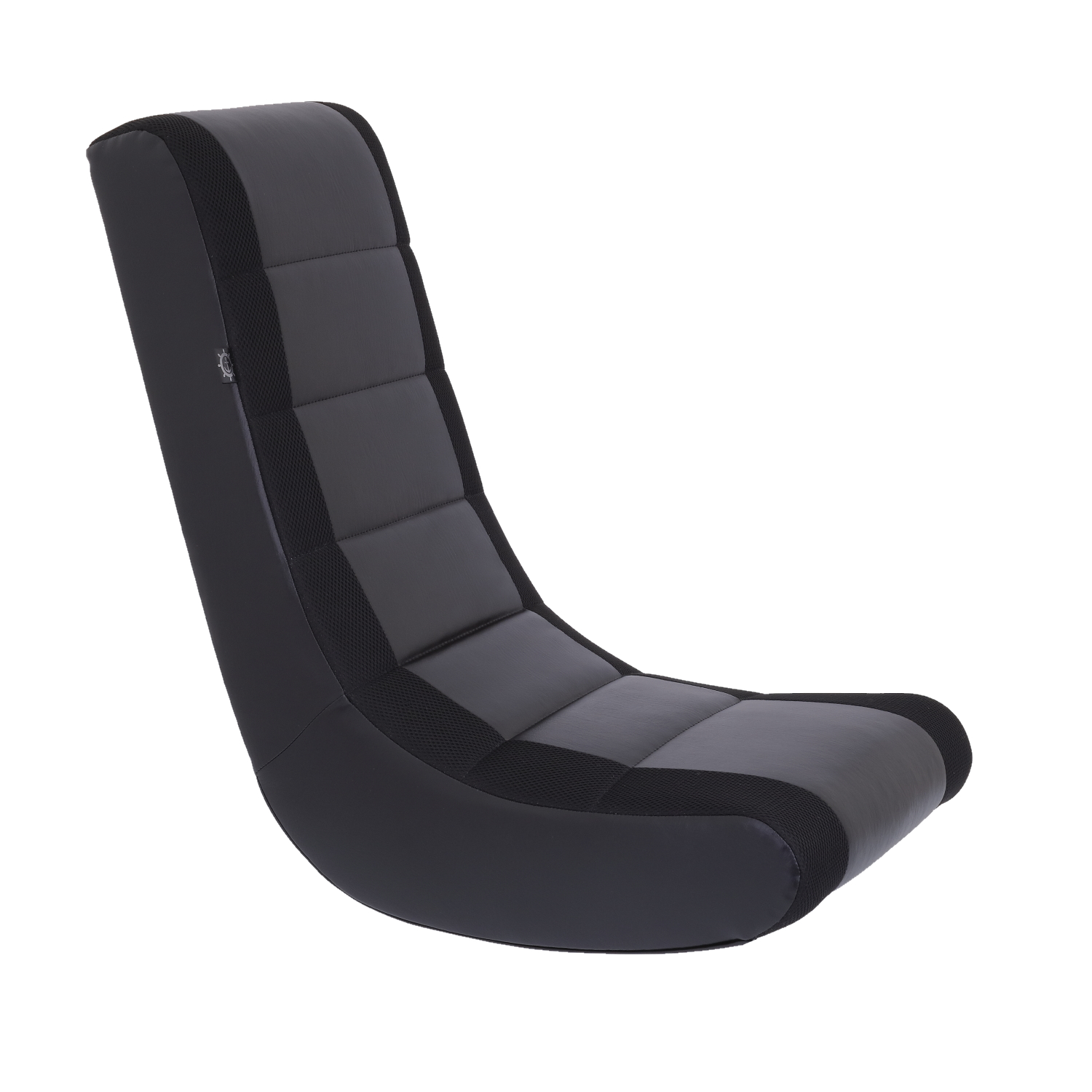 Loungie Rockme Black/Silver Gaming Chair in the Video Gaming