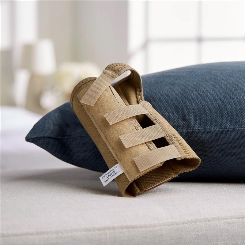 thumbnail video image 2 of McKesson Wrist Splint for Carpal Tunnel, Elastic Sleeve Brace, Left Hand, XS, 1 Ct, 2 of 3