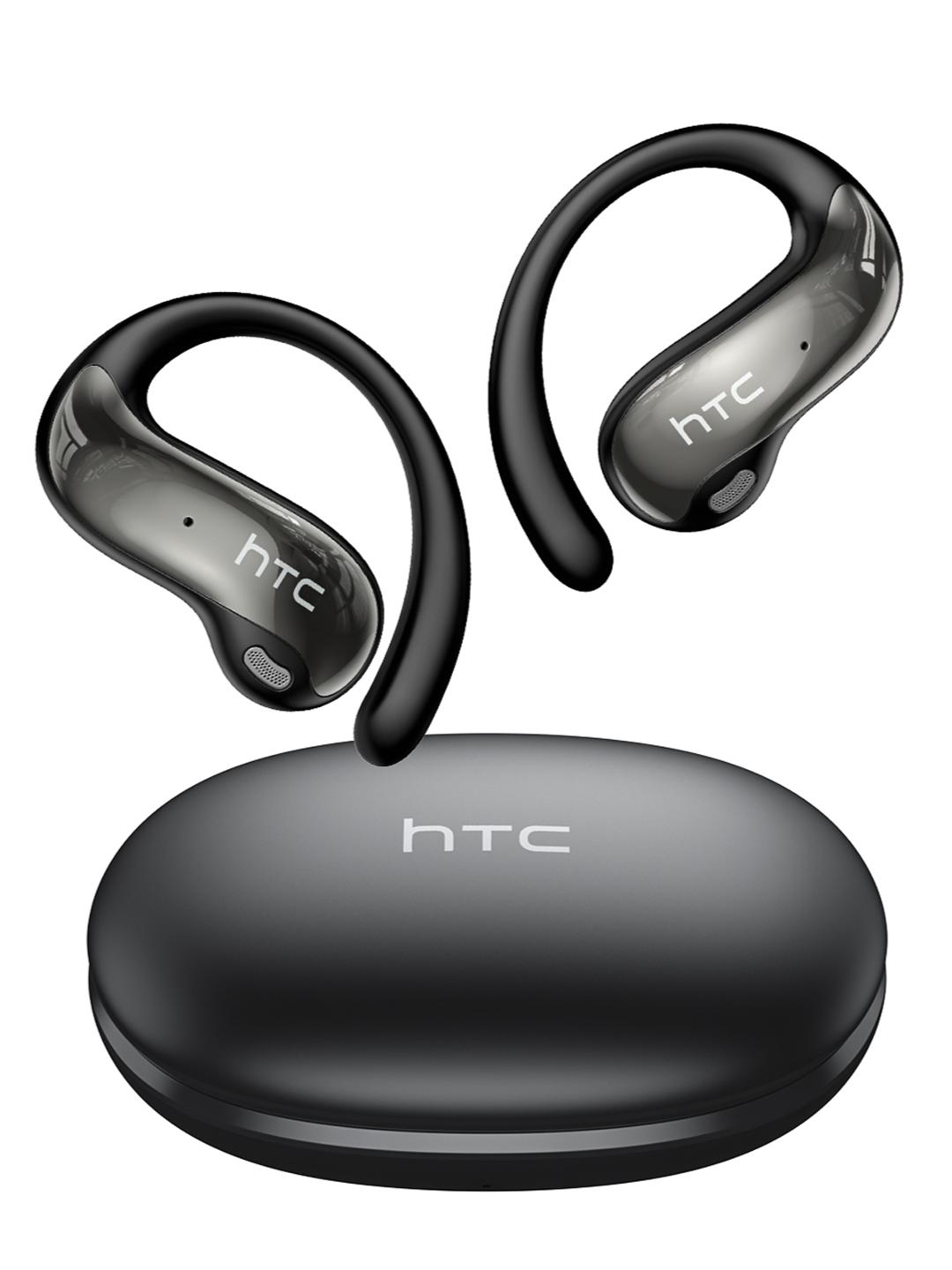 thumbnail video image 2 of HTC NE19 AI Translation Headphones with LED Touchscree Open Ear Bluetooth Earphones for Sports HD Stereo Sound Waterproof, 2 of 7