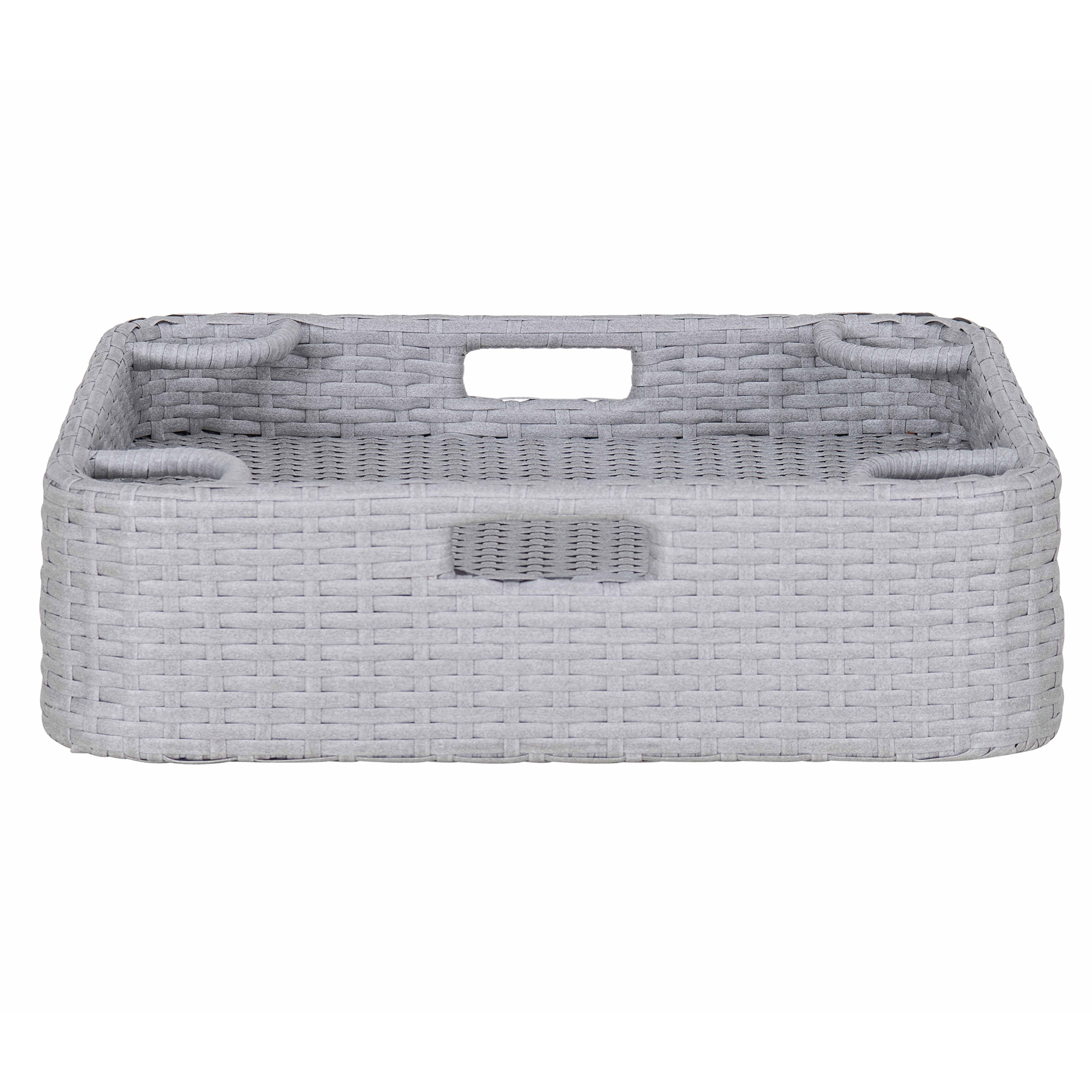 thumbnail video image 2 of Floating Pool Tray Floating Serving Tray Table & Bar - Pool Floats for Adults, Spas, & Pool Parties - Floating Tray for Pool Serving Drinks, Sunjoy Floating Brunch 24x24'', Food on The Water -Grey, 2 of 12