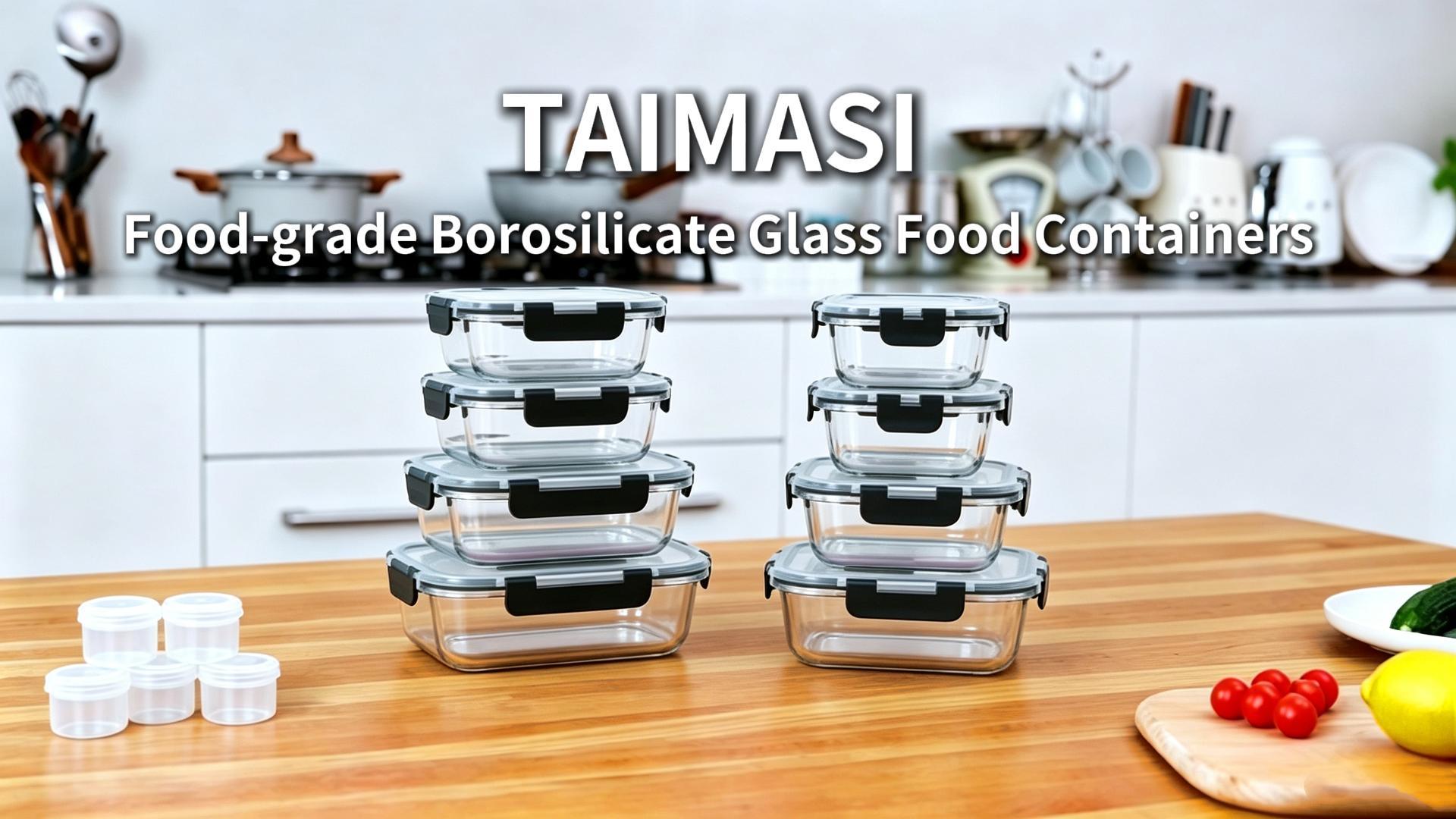 thumbnail video image 2 of TAIMASI 16 Pcs Glass Food Storage Containers with Lids, Airtight Snap Lock Borosilicate Glass Meal Prep Containers, Microwave Oven Freezer Dishwasher Safe, BPA Free Kitchen Storage Set,Pink, 2 of 8