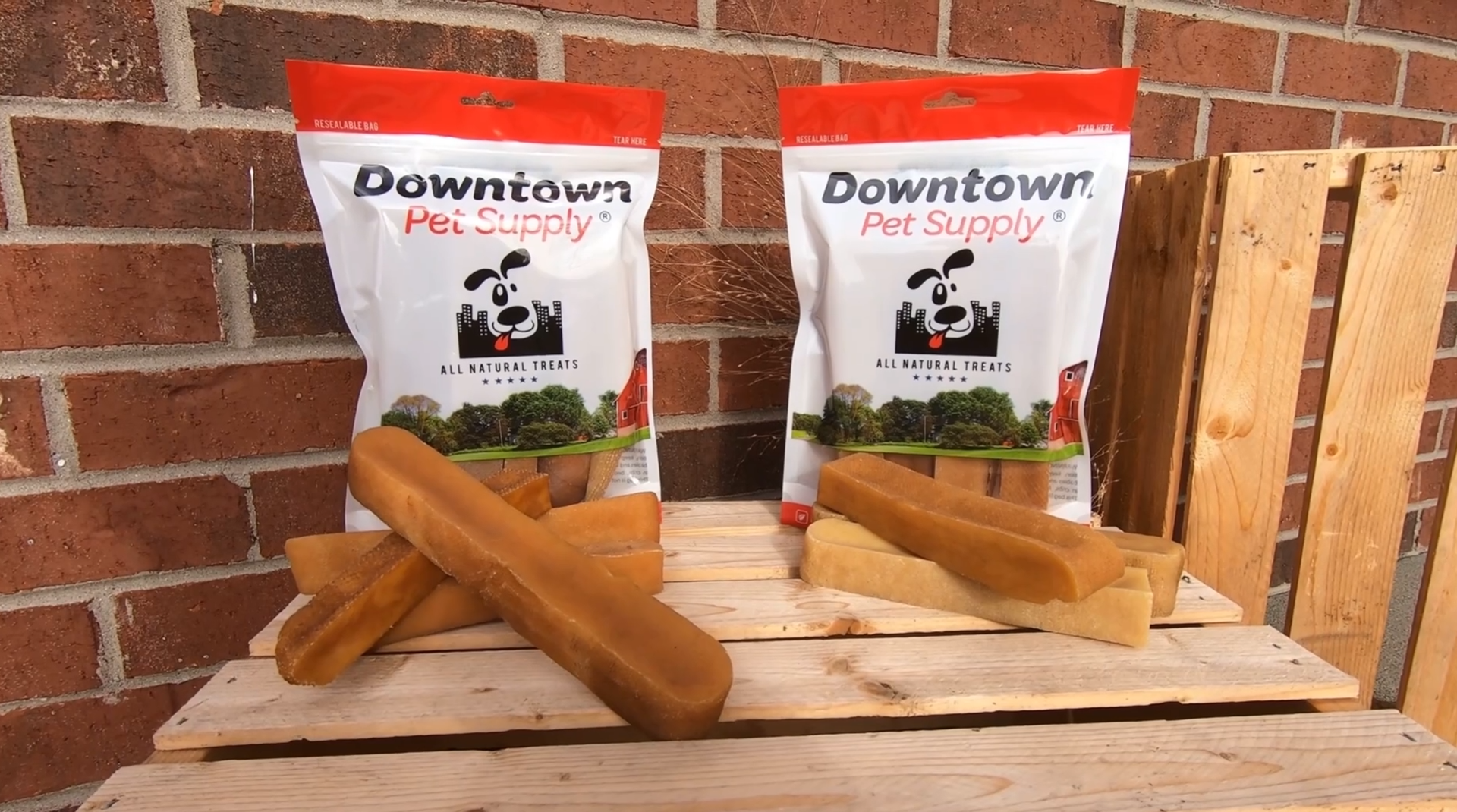thumbnail video image 2 of Downtown Pet Supply Himalayan Yak Chews Long Lasting Dental Dog Treats 1 Lb, 2 of 8