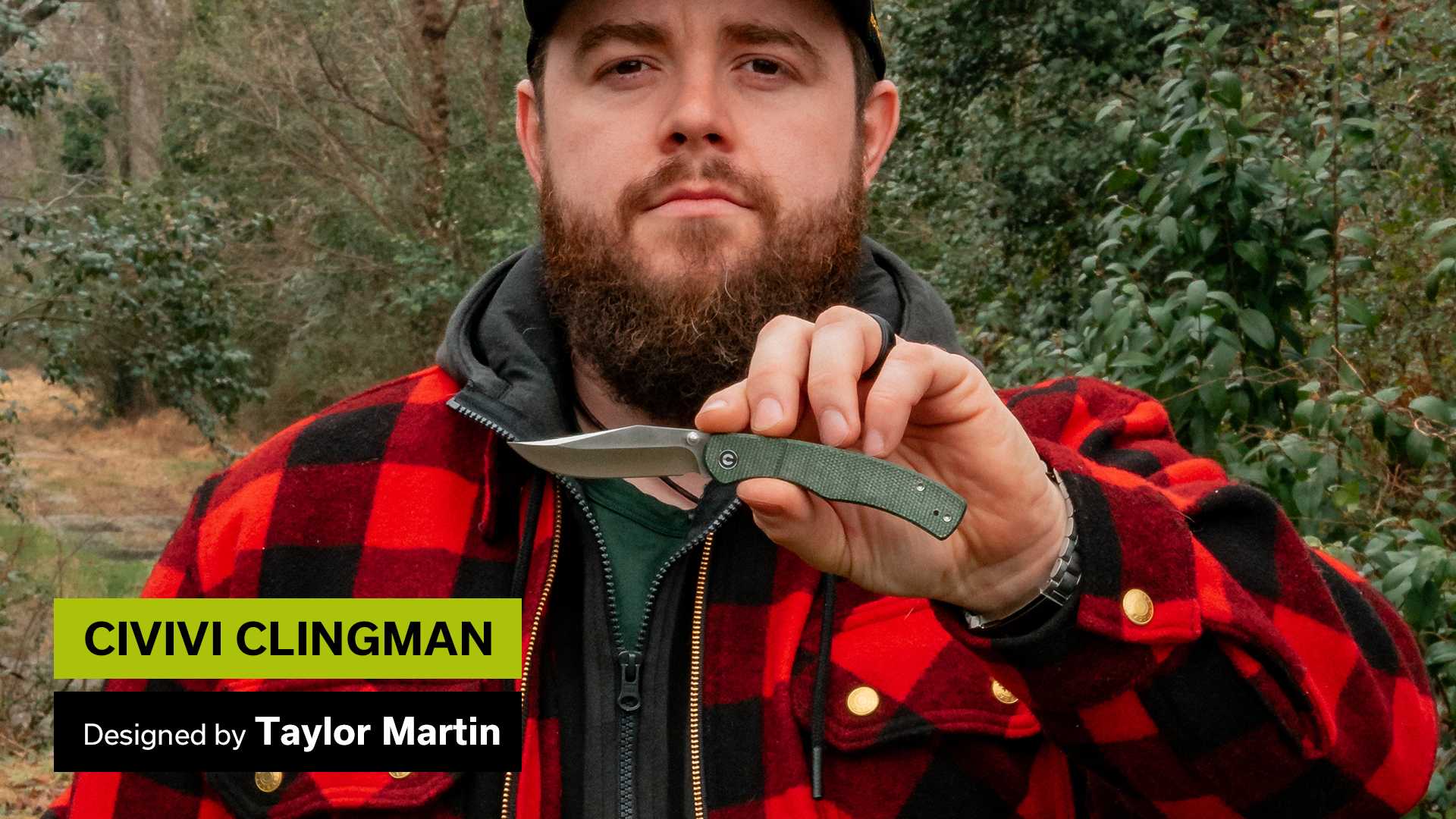 thumbnail video image 2 of CIVIVI Clingman Pocket Folding Knife with Titanium Reversible Clip, 2.99" Nitro-V Blade Micarta Handle Liner Lock Knife C23065-4 (Green), 2 of 8