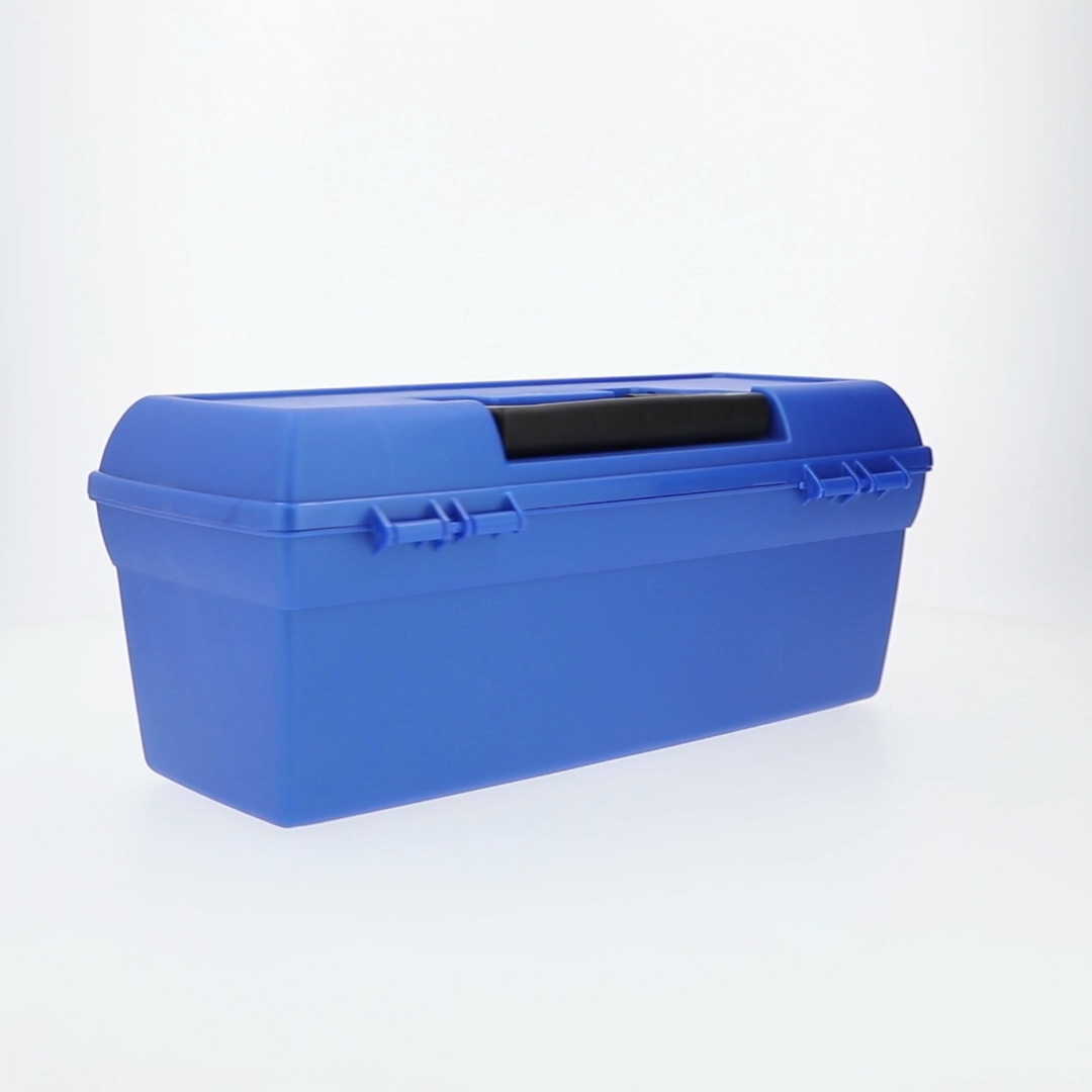 Flambeau Outdoors, 6009TD Lil Brute Fishing Tackle Box with Lift-Out Tray,  Blue, 13 inches Long, Plastic