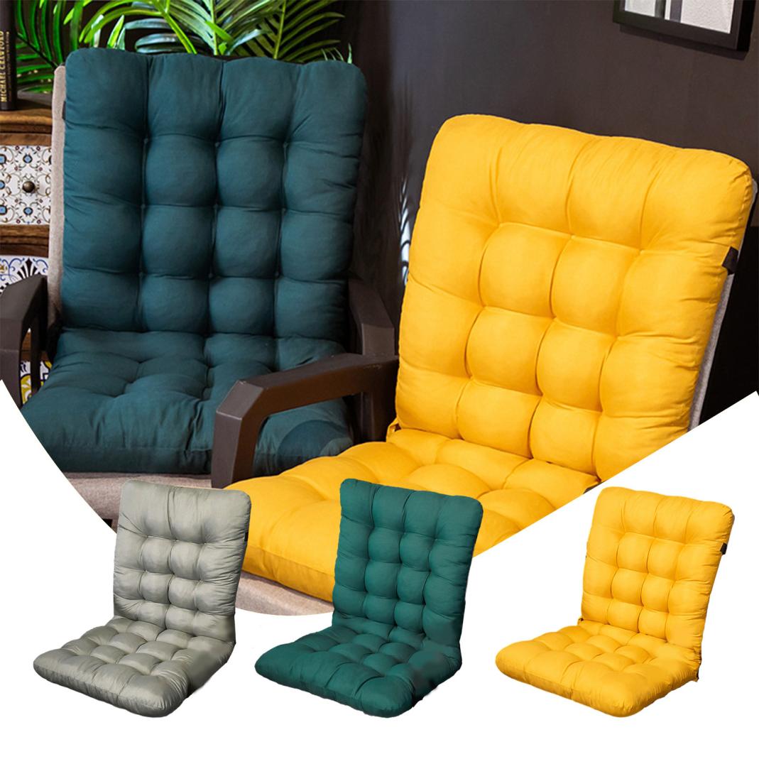 thumbnail video image 2 of Dyegold Indoor Outdoor High Back Chair Cushion For Patio Furniture Front Porch Rocking Chair,Solid Color Non Slip Anti-Fading Chair Seat Cushion,Green, 2 of 7