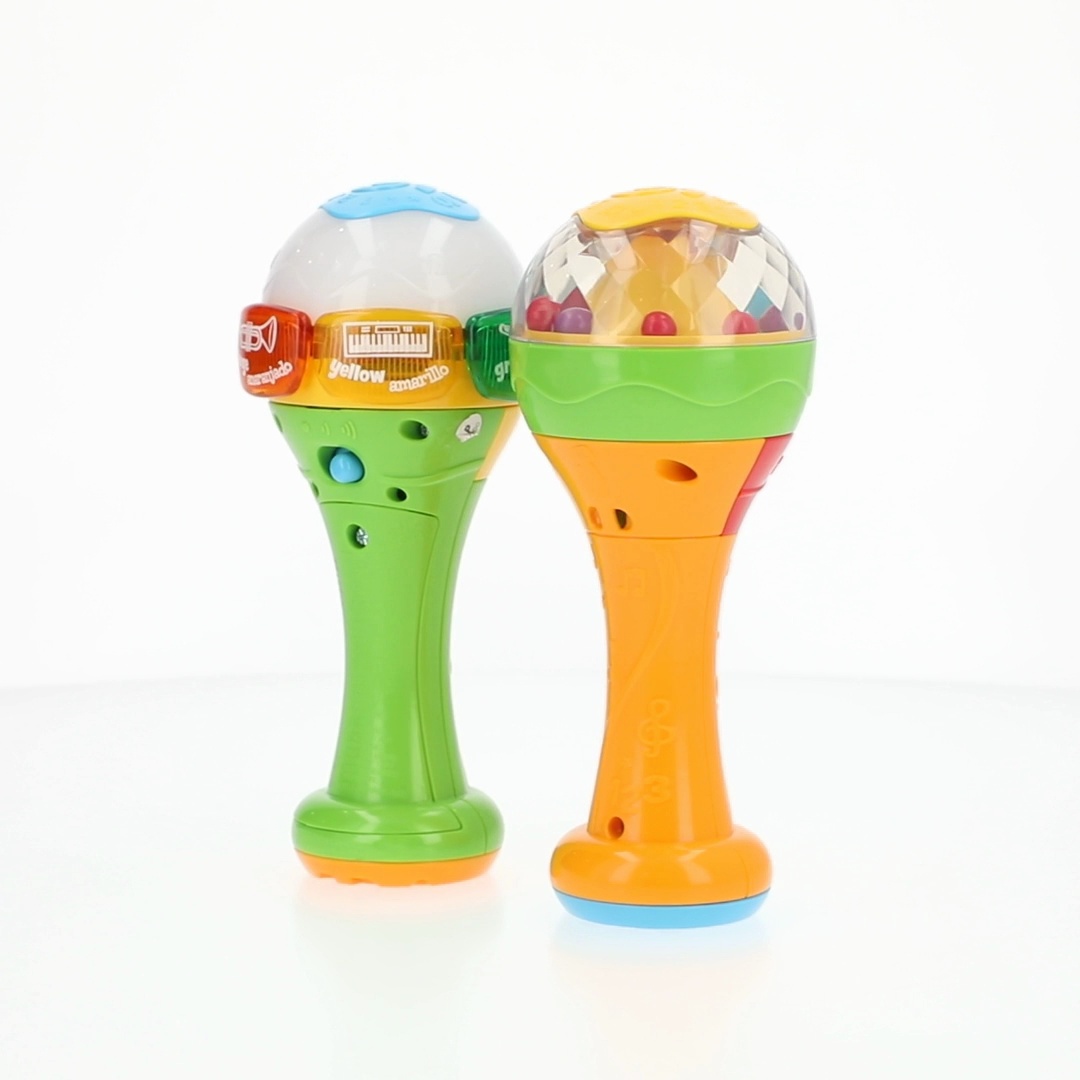 LeapFrog Learn & Groove Shakin' Colors Maracas Baby Toy with Light