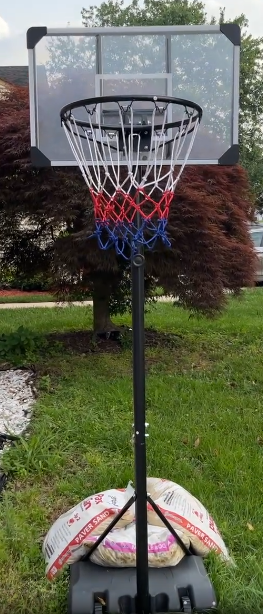 thumbnail video image 2 of SEGMART 28" Basketball Hoop Outdoor 7ft Adjustable, Portable Basketball Hoop Goal System for Kids Youth and Adults in Backyard/Driveway/Indoor, Shatterproof Backboard and Larger Base, 2 of 9