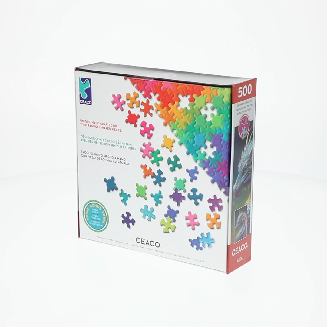 Ceaco Rainbow Dragon Mikey Bergman 500 Piece Interlocking Jigsaw