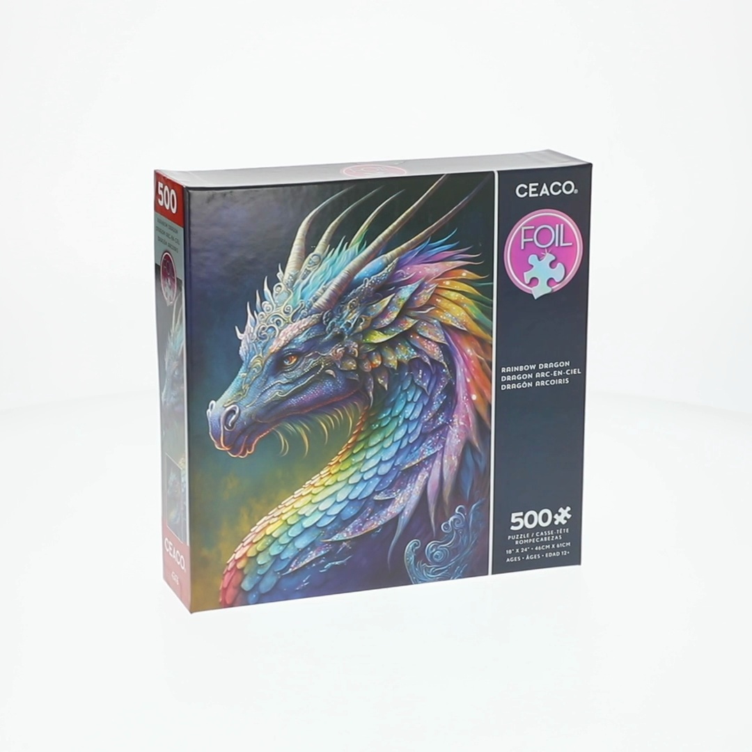 Ceaco Rainbow Dragon Mikey Bergman 500 Piece Interlocking Jigsaw
