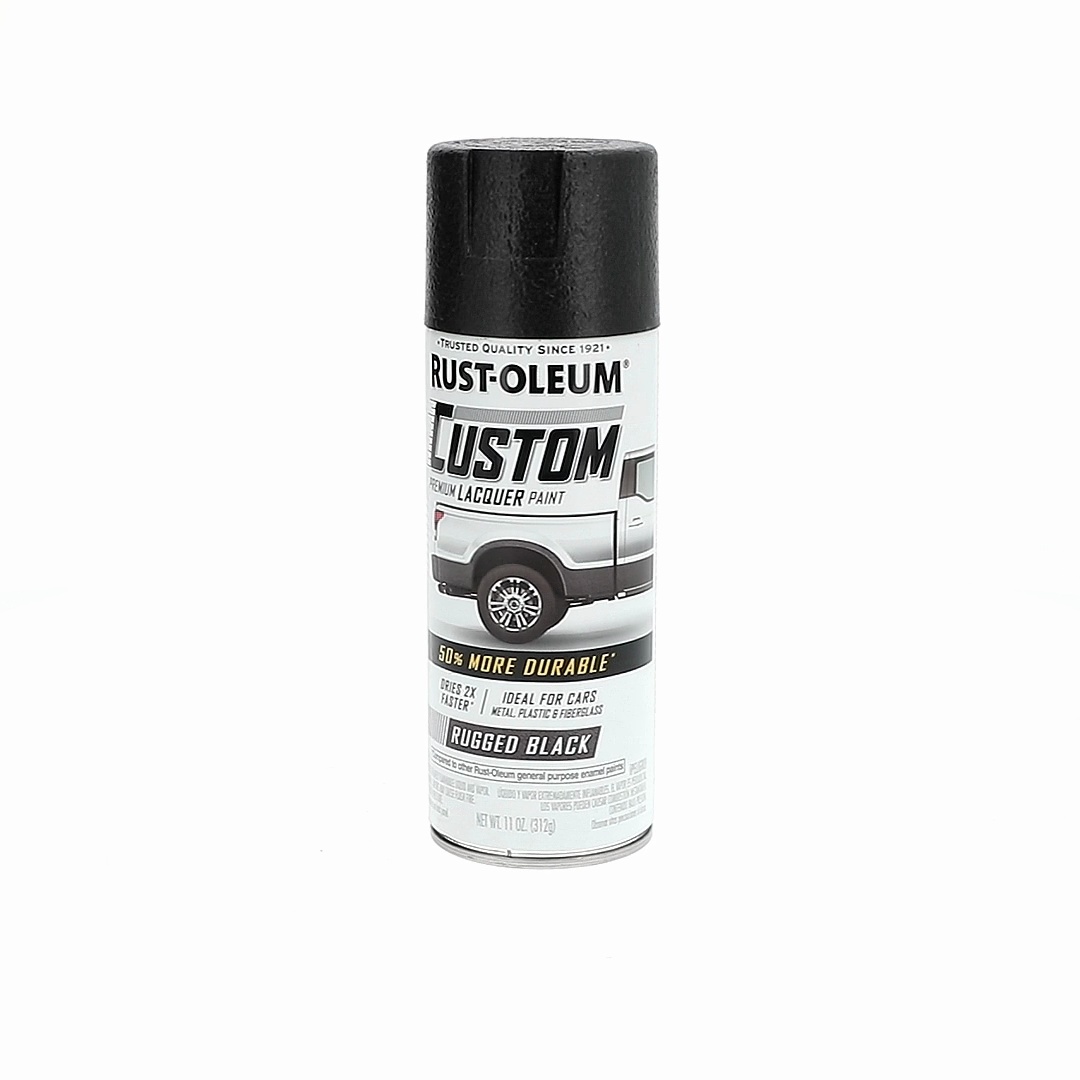 2 pack) Black, Rust-Oleum Automotive Custom Matte Spray Paint