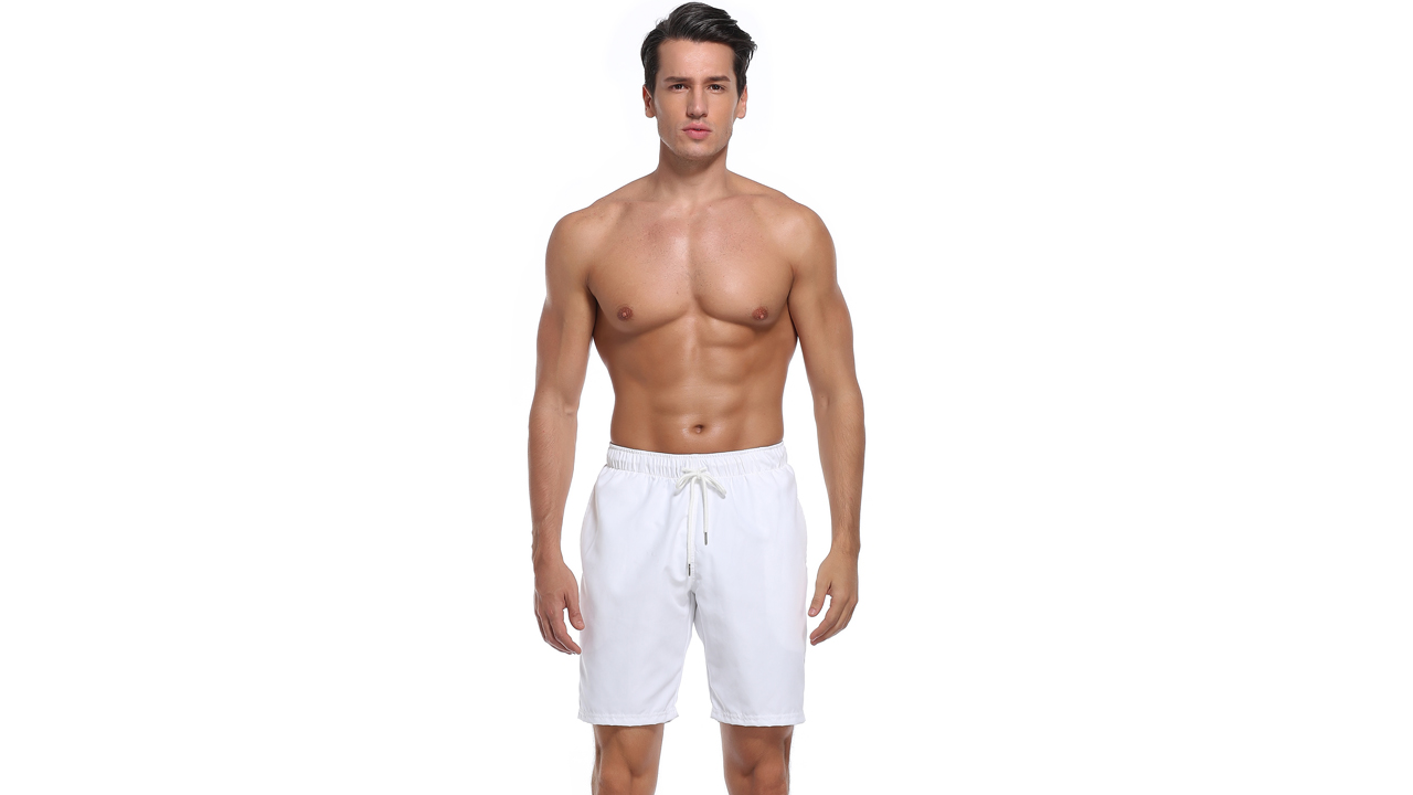 thumbnail video image 2 of RELLECIGA Men's Black Swim Trunks Quick Dry Board Shorts with Pockets Bathing Suits Size X-Large, 2 of 7