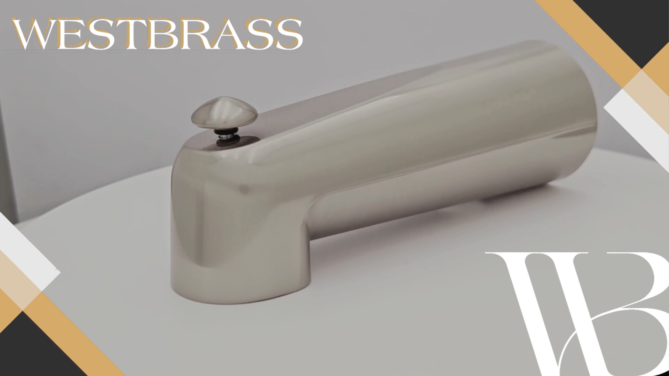 thumbnail video image 2 of Westbrass E507DUS-07 Universal Fit 7" Diverter Tub Spout, Satin Nickel, 2 of 13
