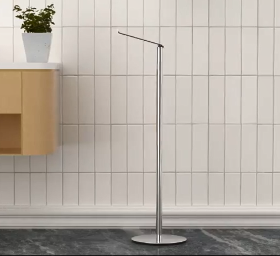 thumbnail video image 2 of NIFFGAFF Toilet Paper Holder Stand for 4 Spare Rolls, Stainless Steel Free-Standing Toilet Tissue Paper Storage Shelf,Bathroom Accessories, 2 of 7