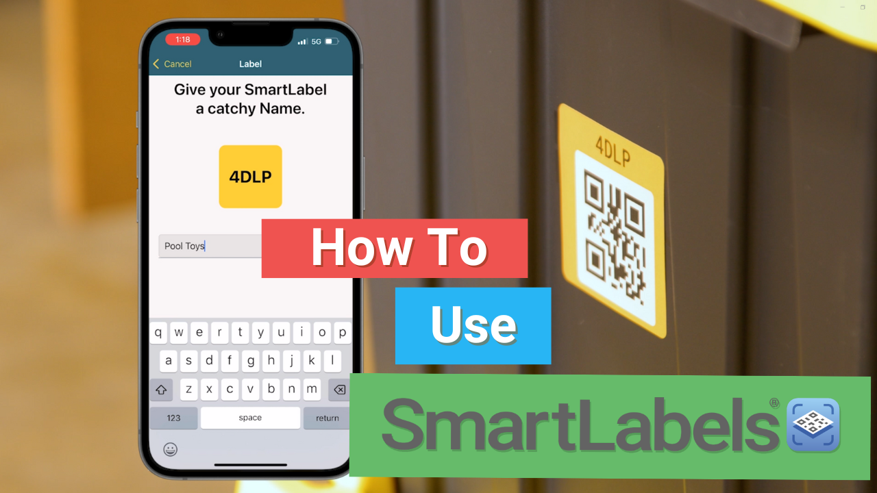 thumbnail video image 2 of Smart Labels QR Code Labels for Storage Scannable Inventory Tracking & Moving Stickers, 48-Pack, 2 of 11